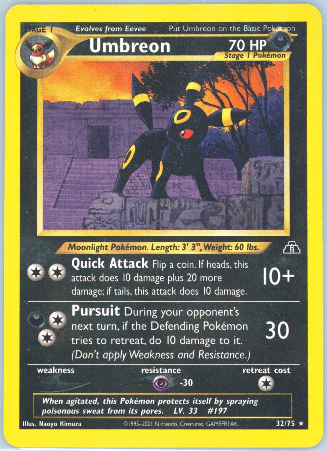 Umbreon (32) 2001 Pokemon Neo Discovery
