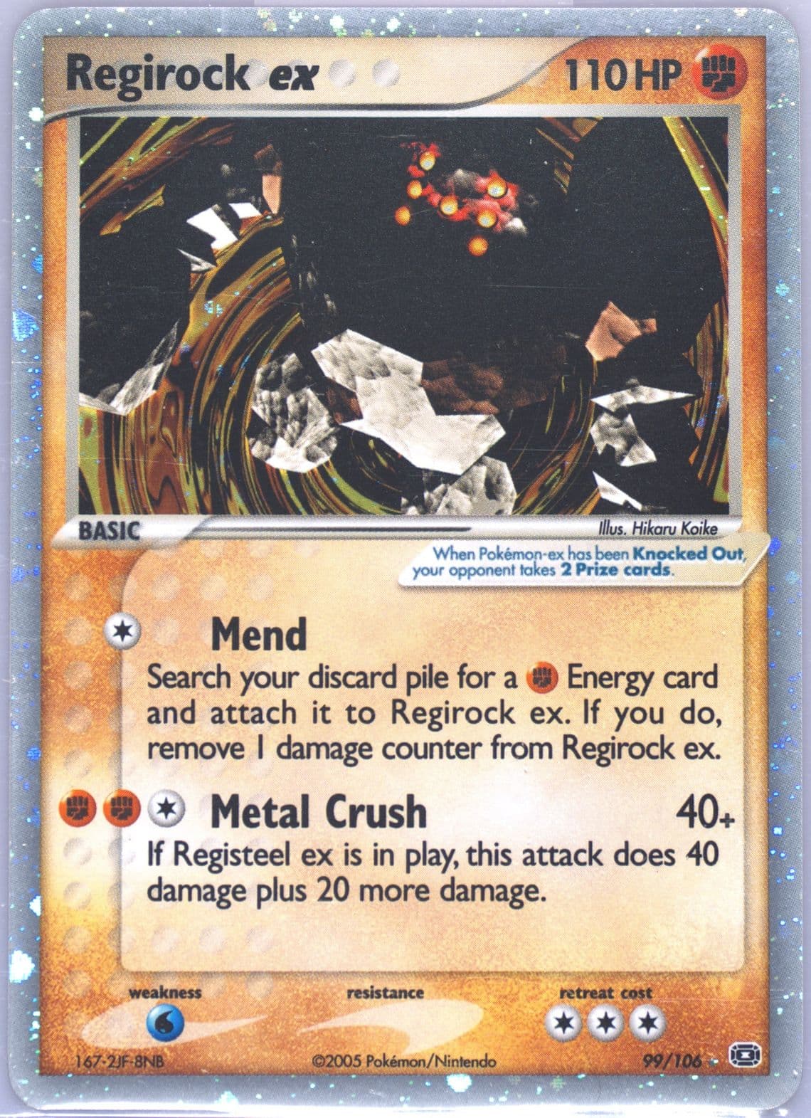 Regirock EX-Holo (99) 2005 Pokemon EX Emerald