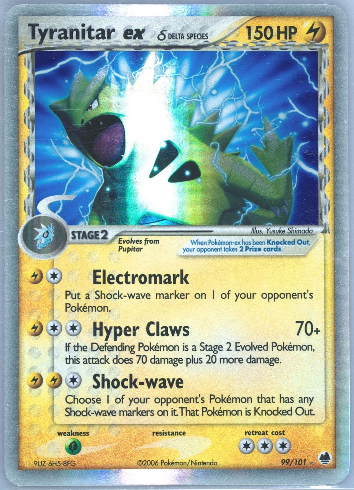 Tyranitar EX-Holo (99) 2006 Pokemon EX Dragon Frontiers