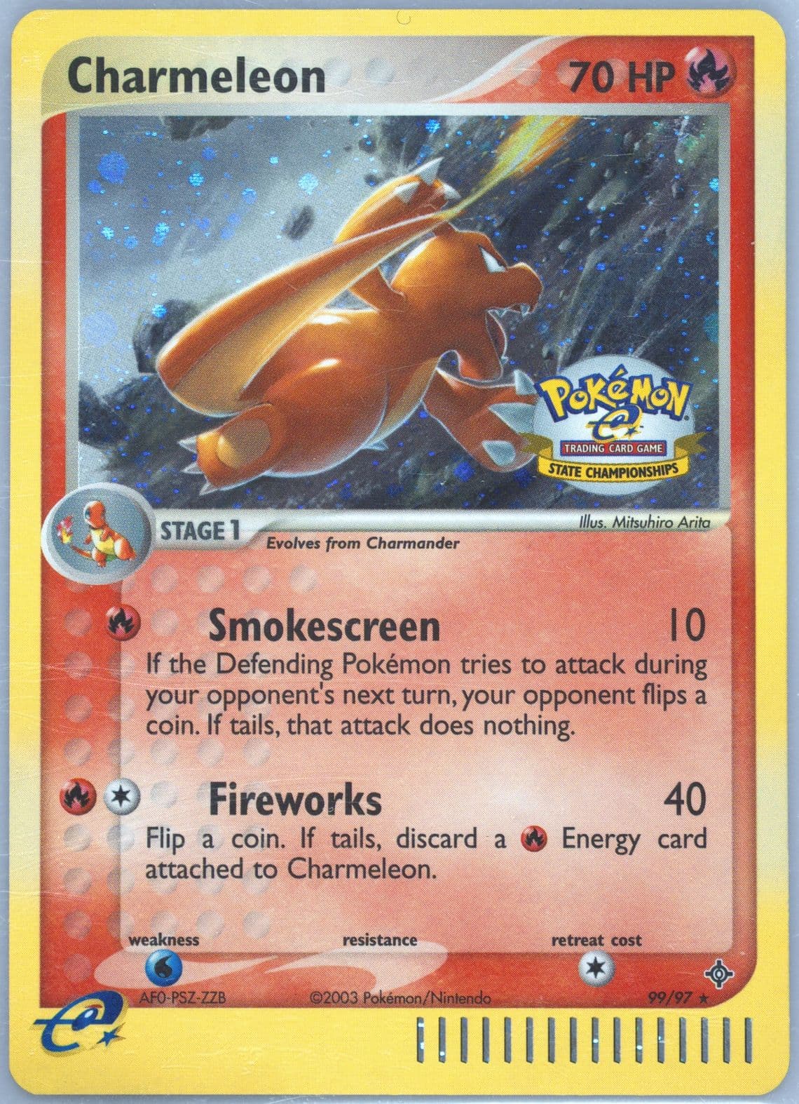 Charmeleon-Holo State Championships (99) 2003 Pokemon EX Dragon