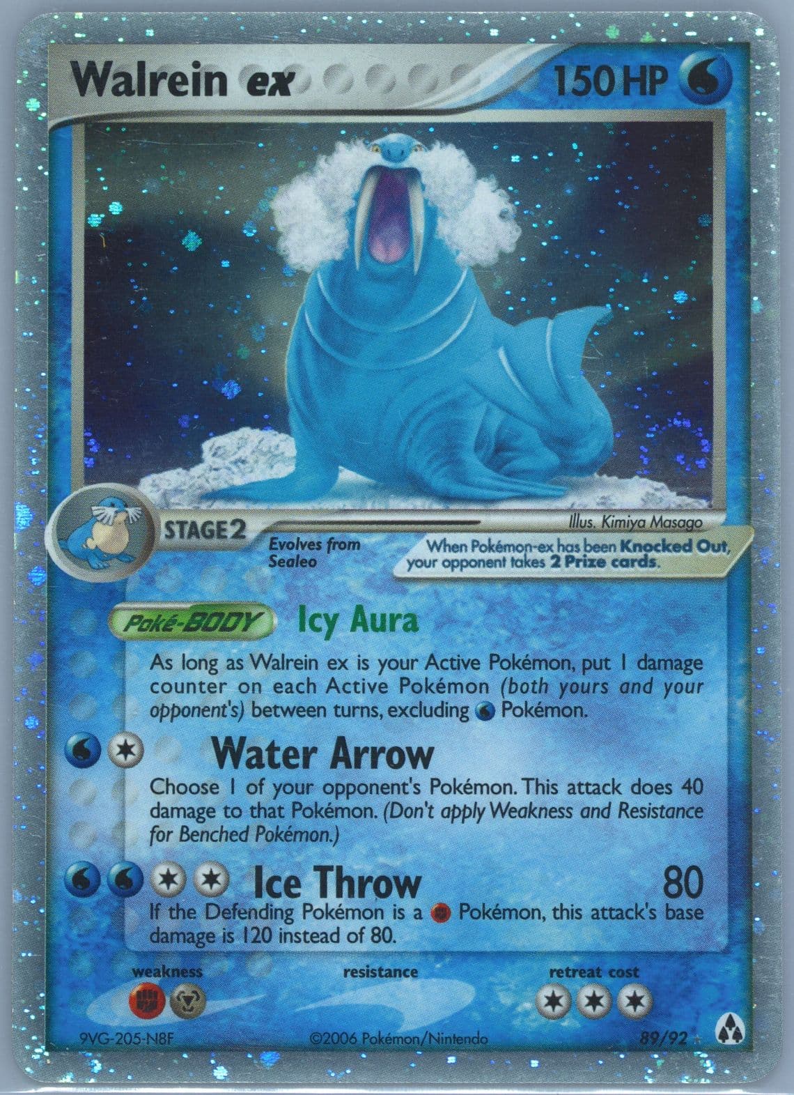 Walrein EX-Holo (89) 2006 Pokemon EX Legend Maker