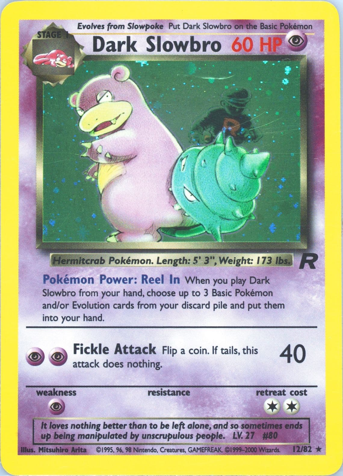 Dark Slowbro-Holo (12) 2000 Pokemon Rocket