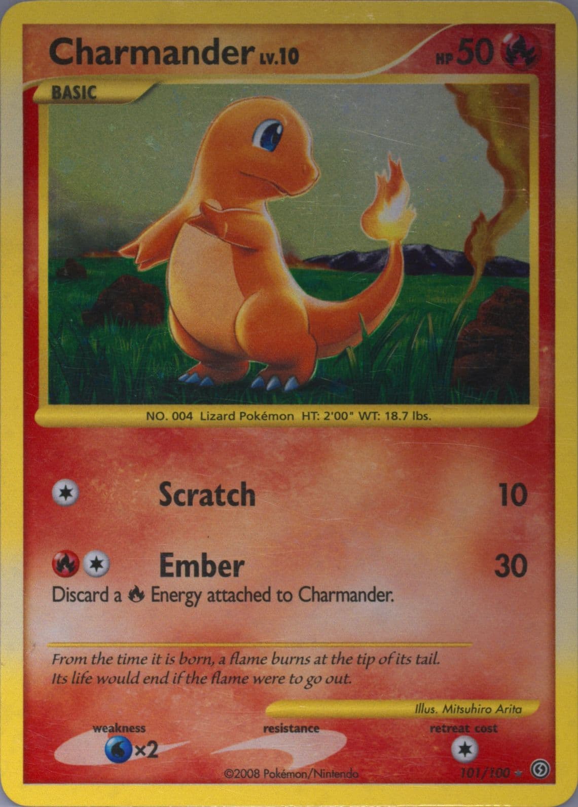Charmander-Holo (101) 2008 Pokemon Diamond & Pearl Stormfront