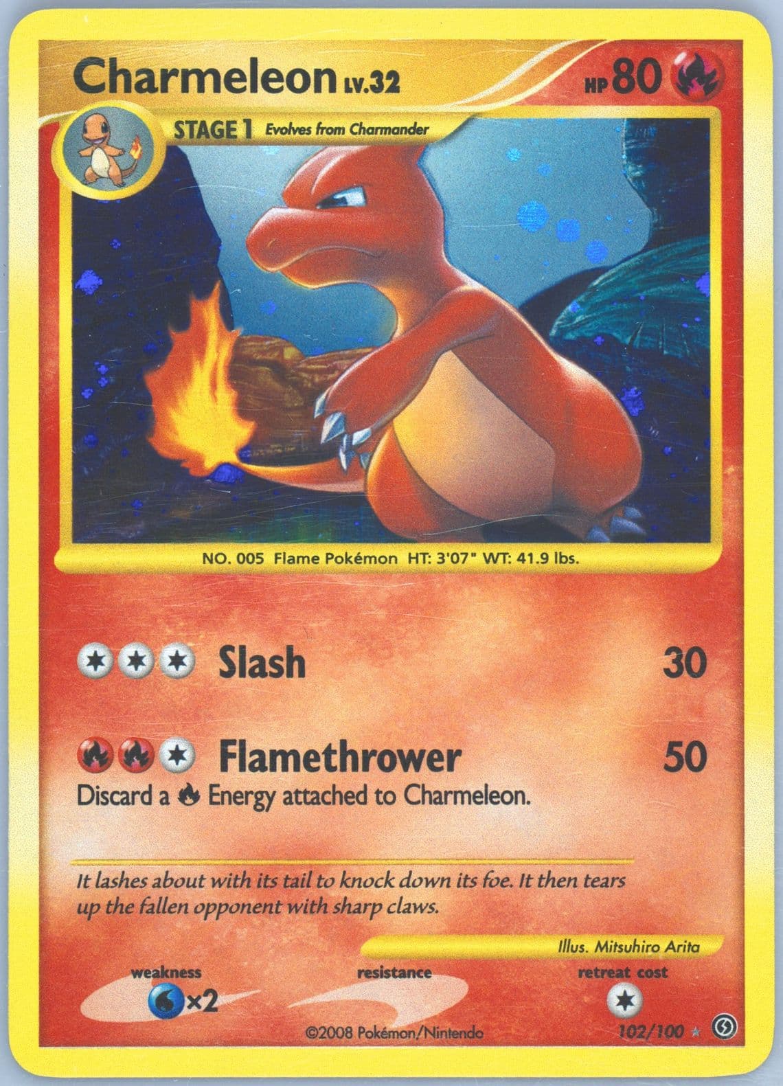 Charmeleon-Holo (102) 2008 Pokemon Diamond & Pearl Stormfront