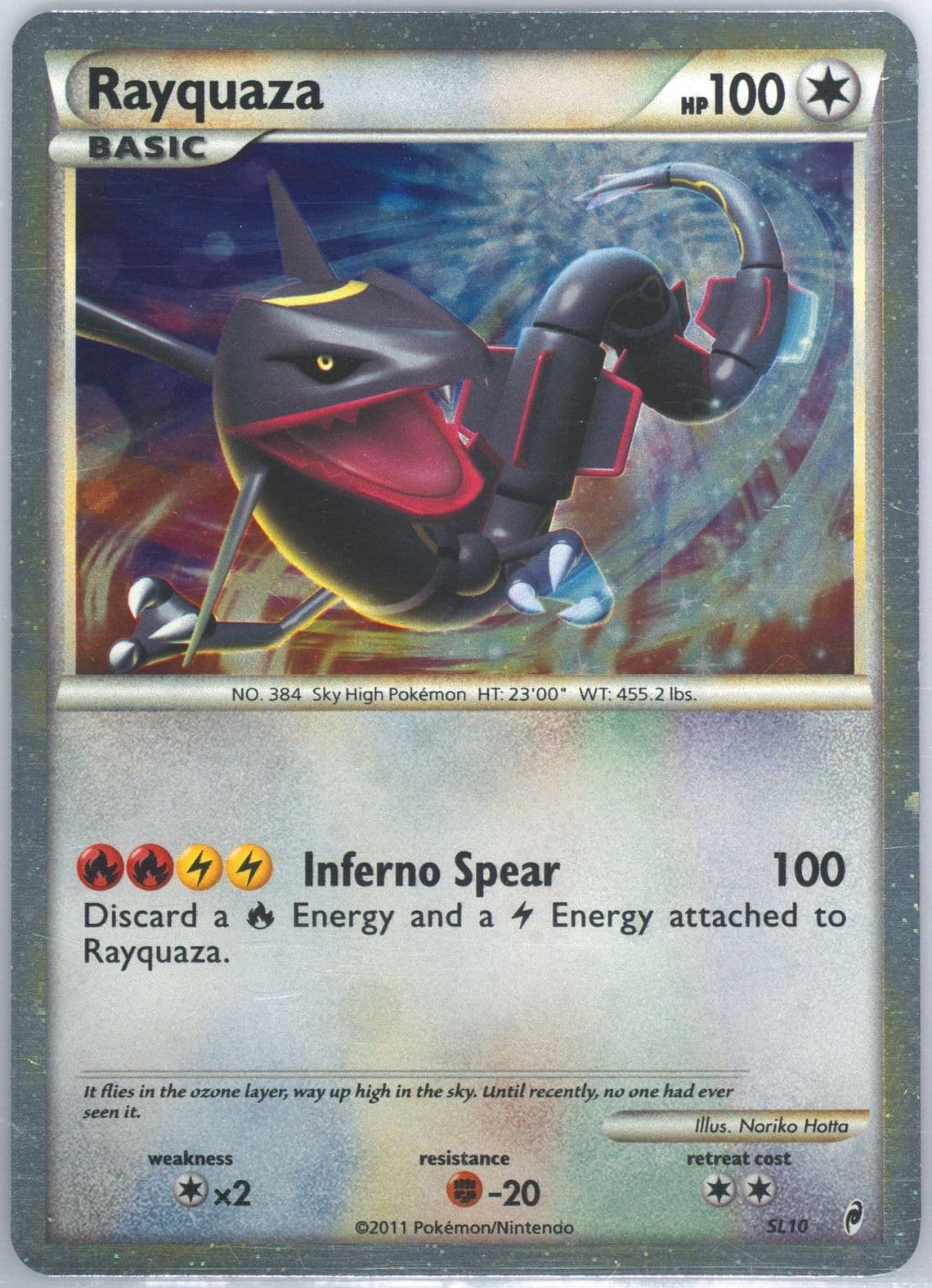 Rayquaza-Holo (SL10) 2011 Pokemon Call of Legends