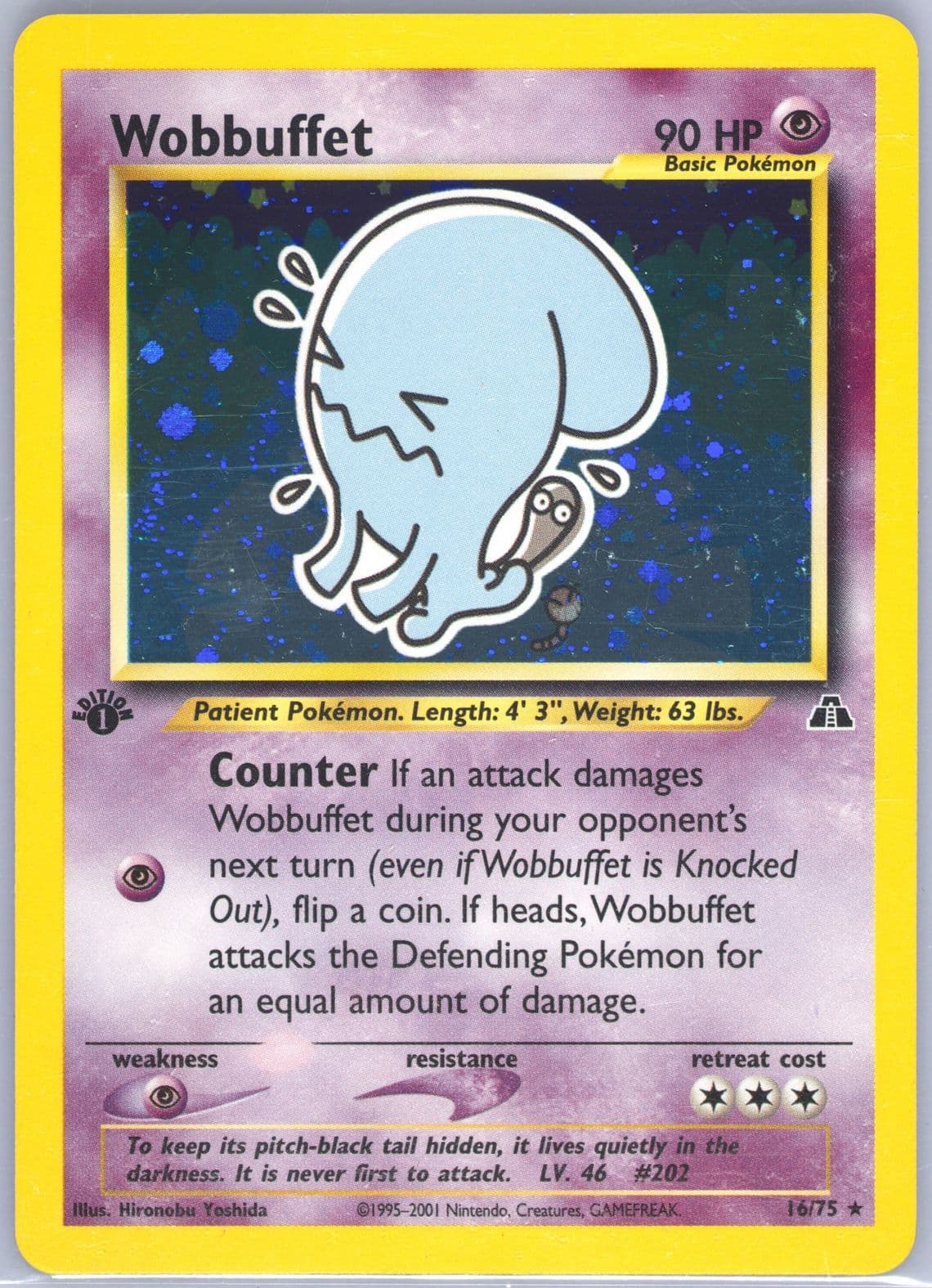 Wobbuffet-Holo 1st Edition (16) 2001 Pokemon Neo Discovery