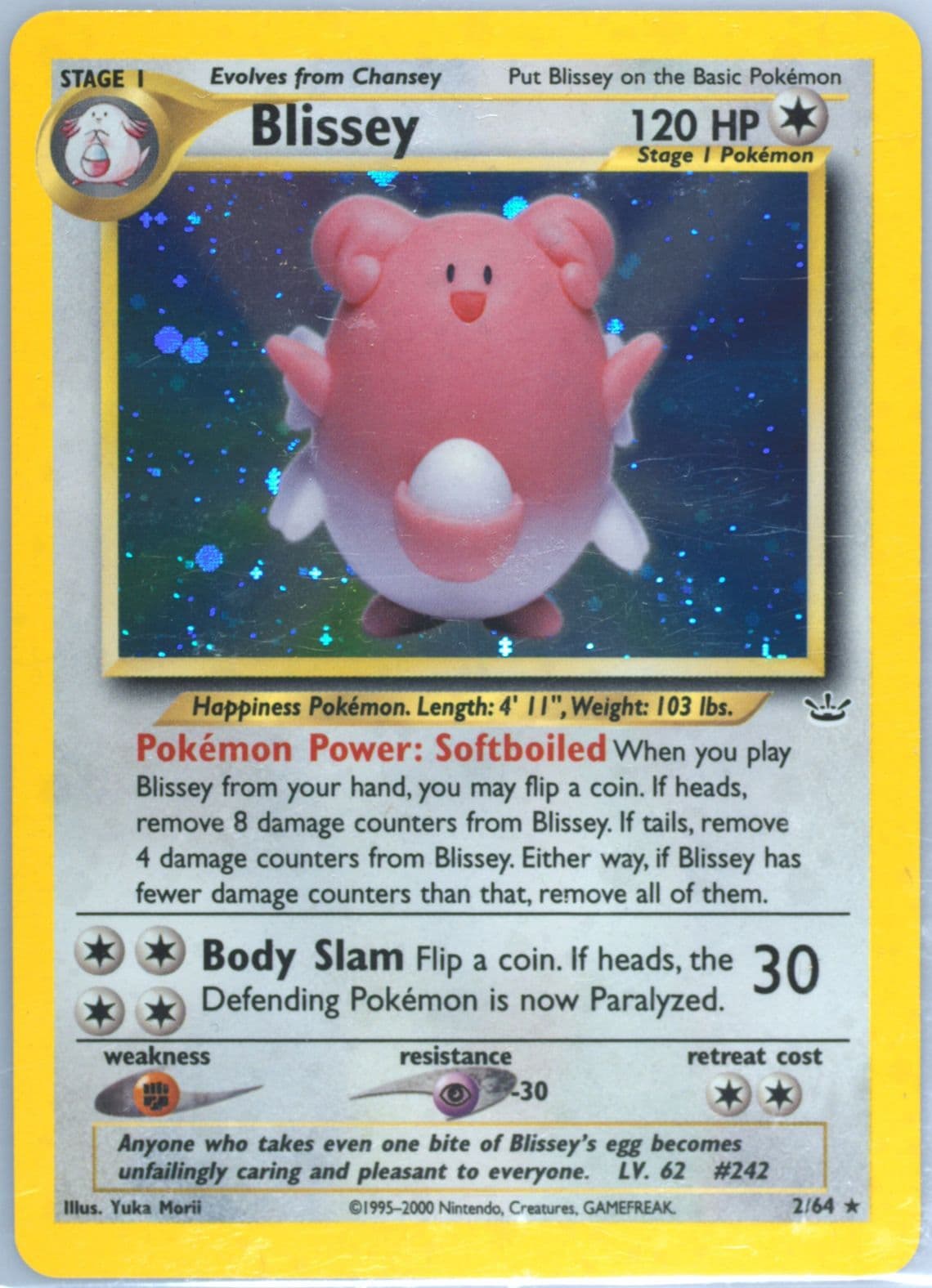 Blissey-Holo (2) 2001 Pokemon Neo Revelation
