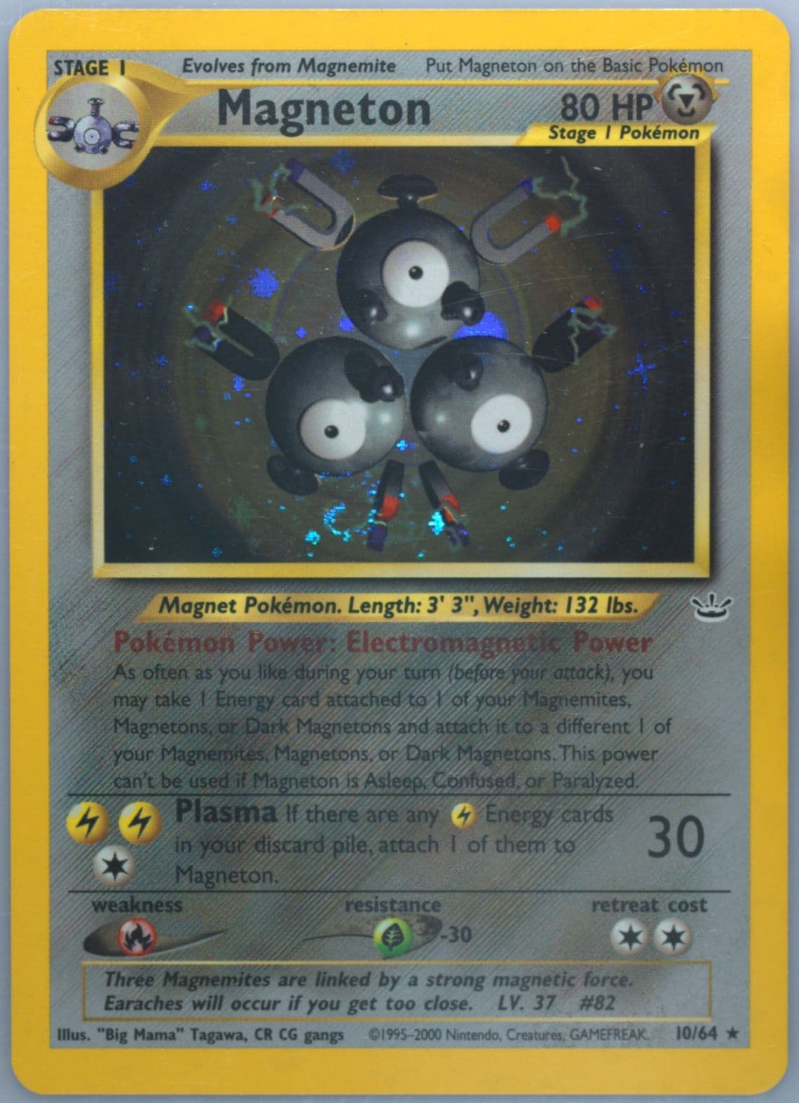 Magneton-Holo (10) 2001 Pokemon Neo Revelation