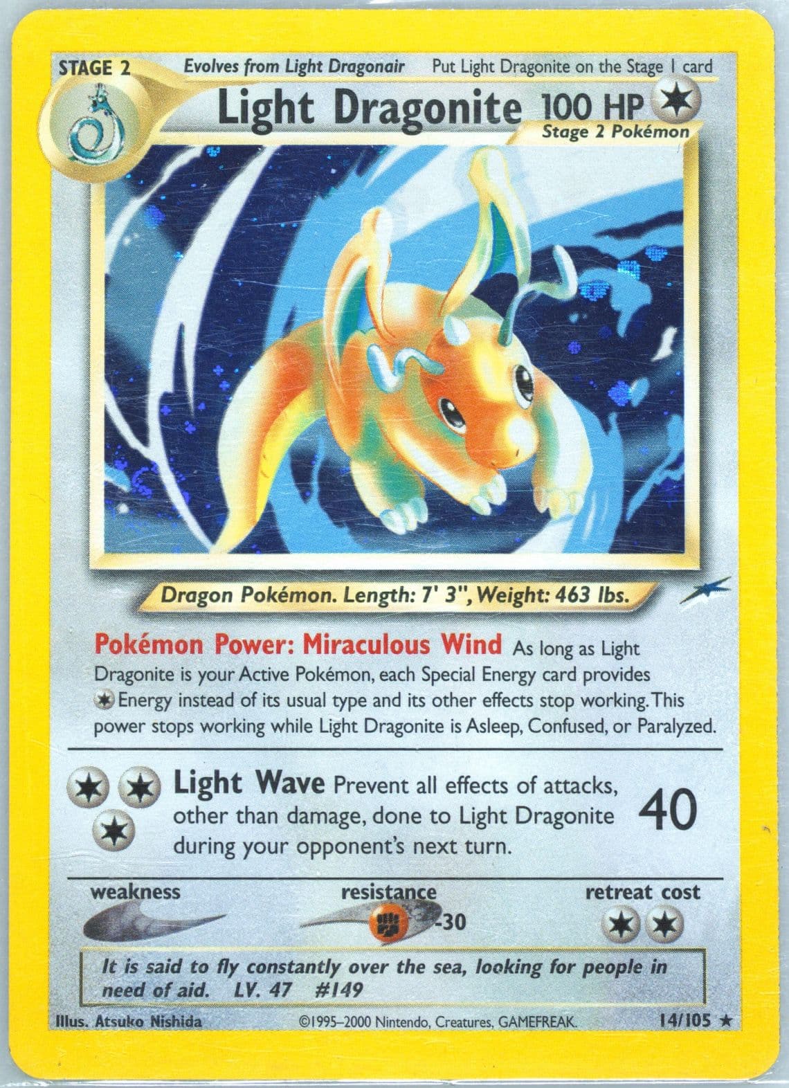 Light Dragonite-Holo (14) 2002 Pokemon Neo Destiny