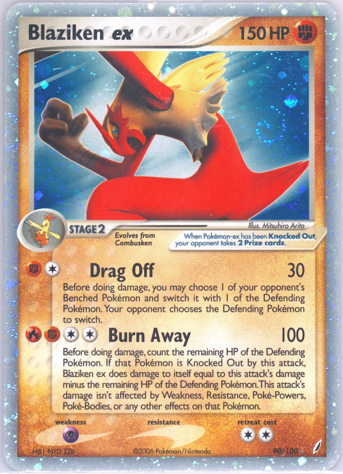 Blaziken EX-Holo (90) 2006 Pokemon EX Crystal Guardians