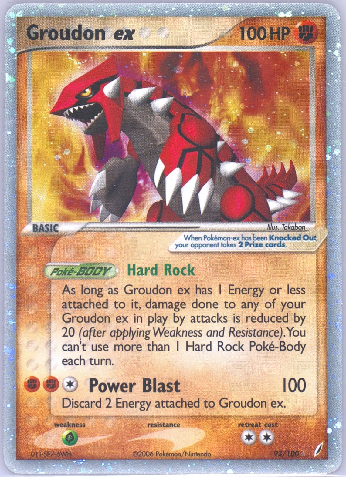 Groudon EX-Holo (93) 2006 Pokemon EX Crystal Guardians
