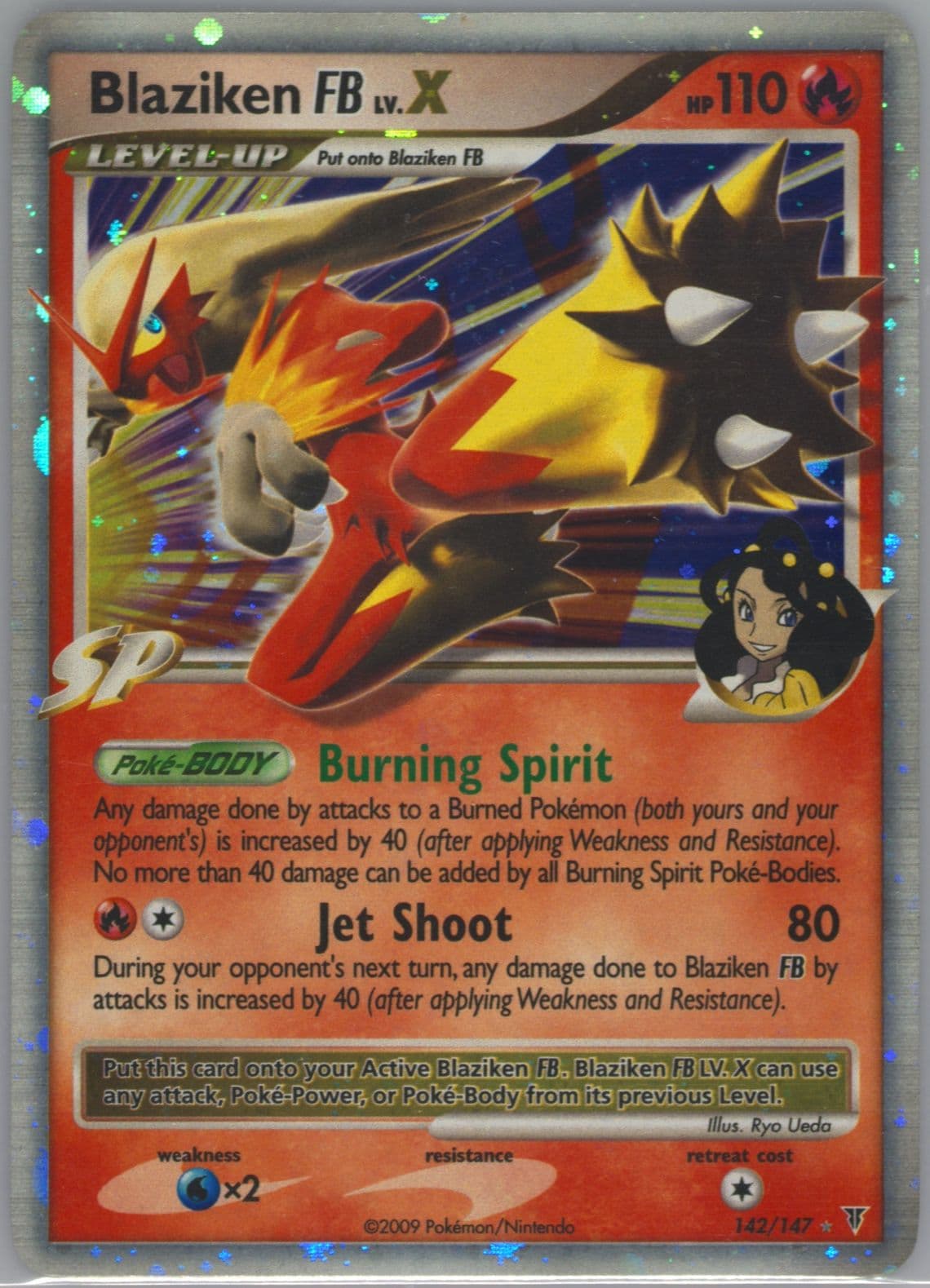Blaziken FB LV.X-Holo (142) 2009 Pokemon Platinum Supreme Victors