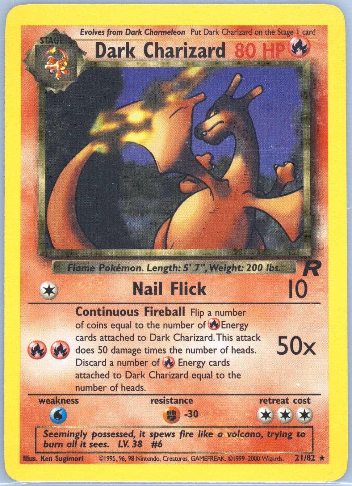 Dark Charizard (21) 2000 Pokemon Rocket