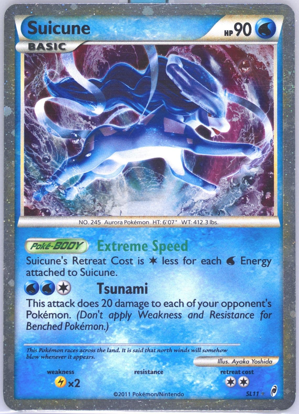 Suicune-Holo (SL11) 2011 Pokemon Call of Legends