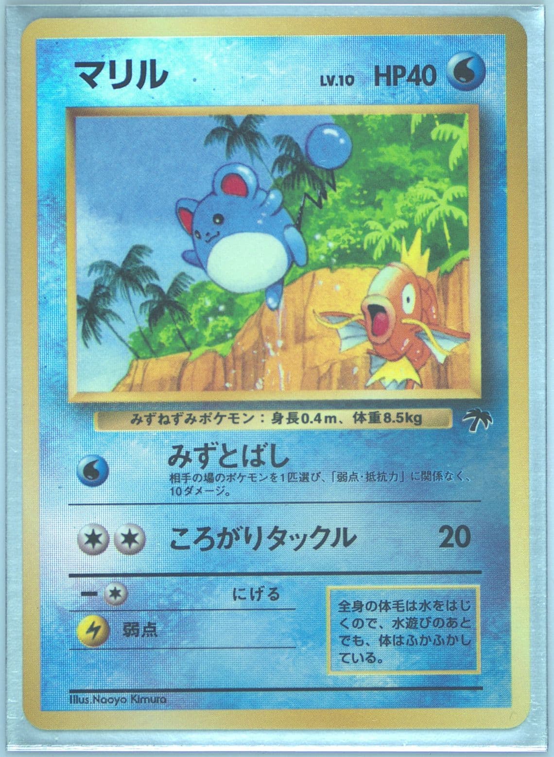 Marill-Holo Southern Island-T.I. 1999 Pokemon Japanese Promo Southern Islands
