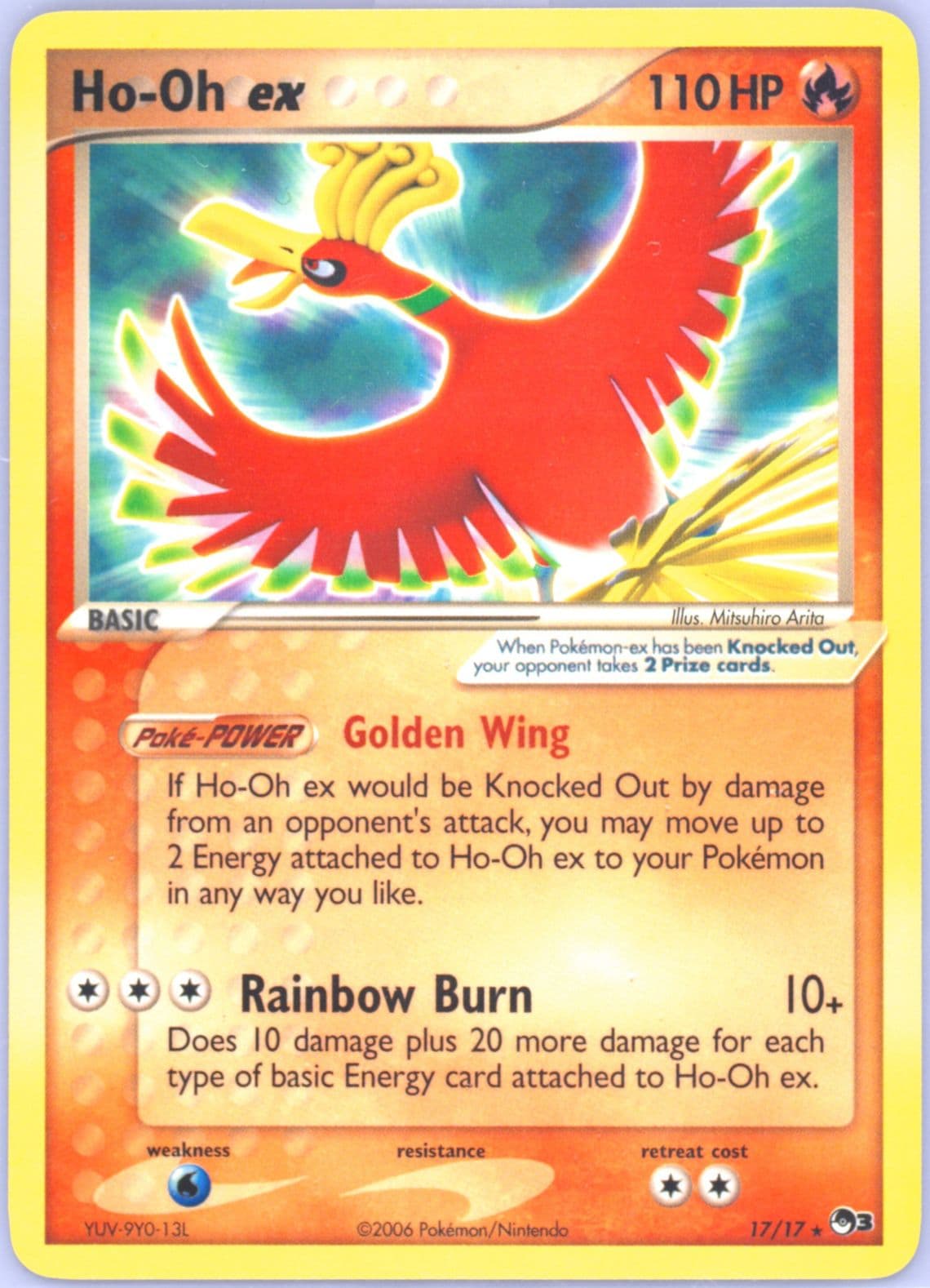 HO-Oh EX (17) 2006 Pokemon Pop Series 3