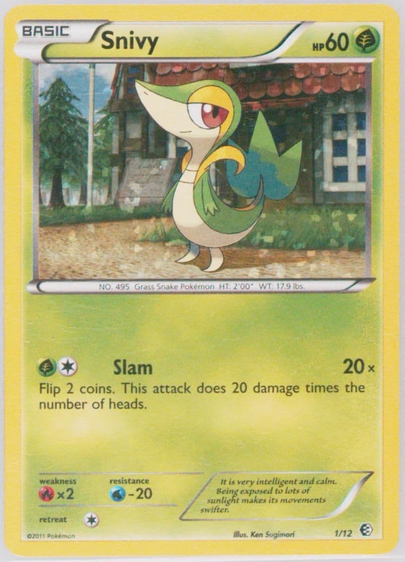 Snivy-Holo (1) 2011 Pokemon McDonalds Collection