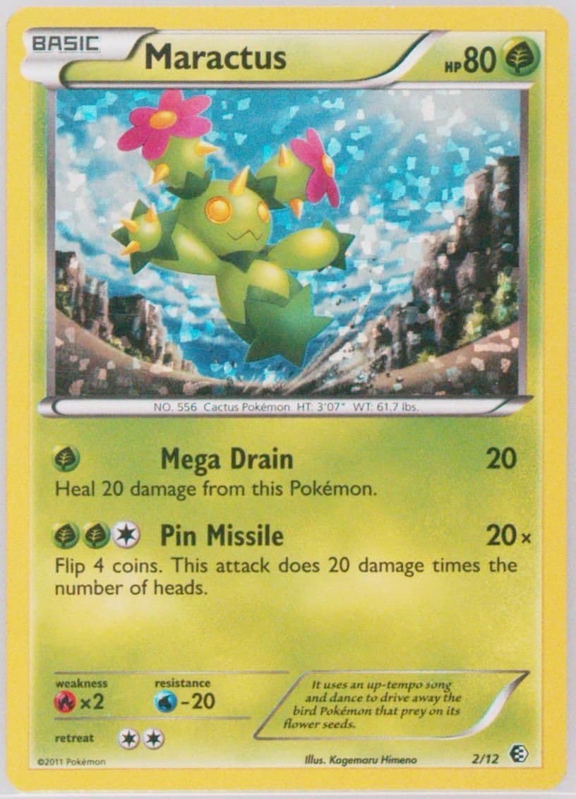 Maractus-Holo (2) 2011 Pokemon McDonalds Collection