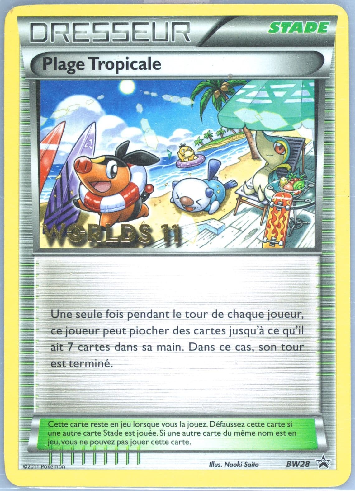 Tropical Beach French (BW28) 2011 Pokemon World Championships Promo