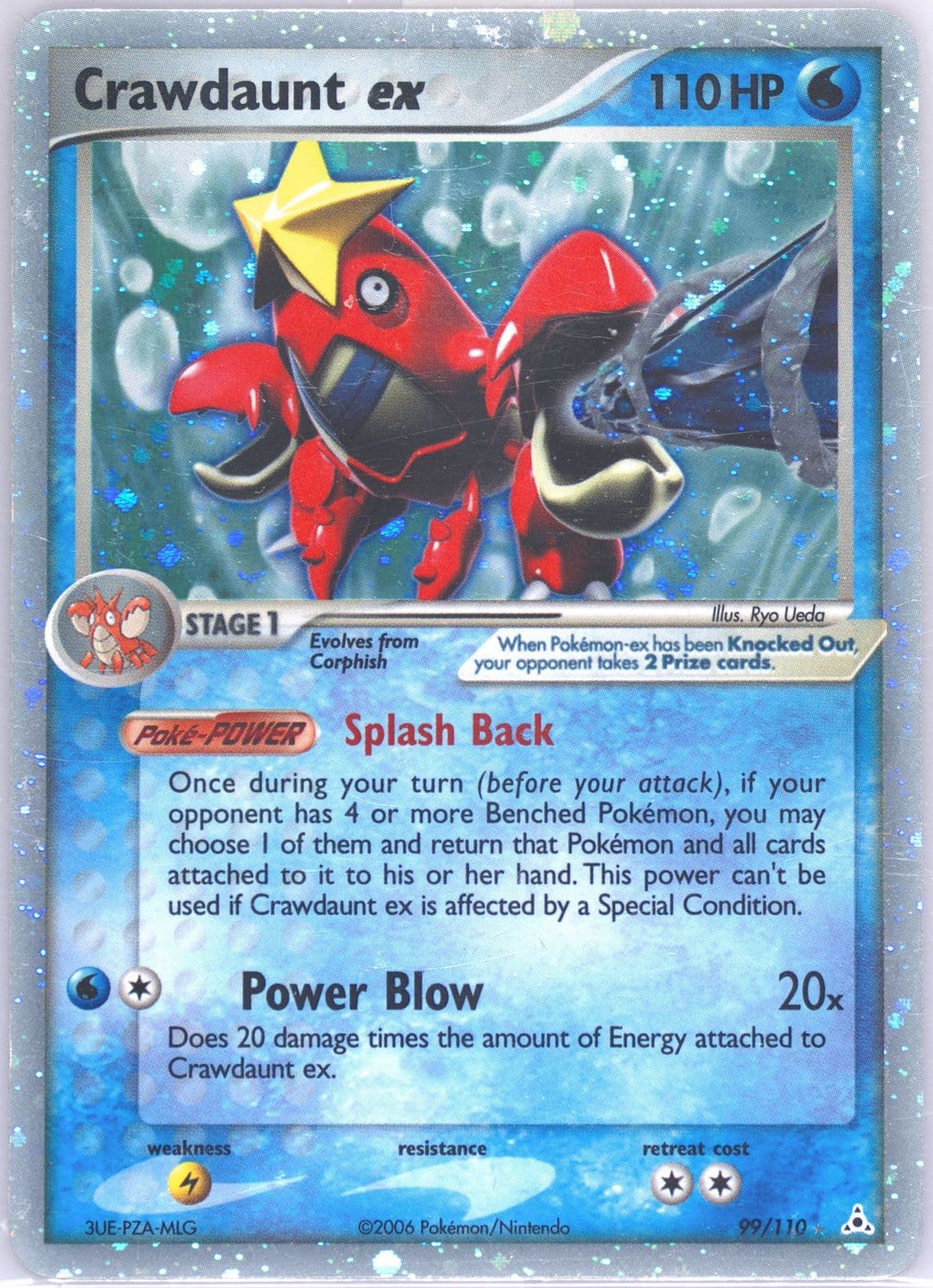 Crawdaunt EX-Holo (99) 2006 Pokemon EX Holon Phantoms