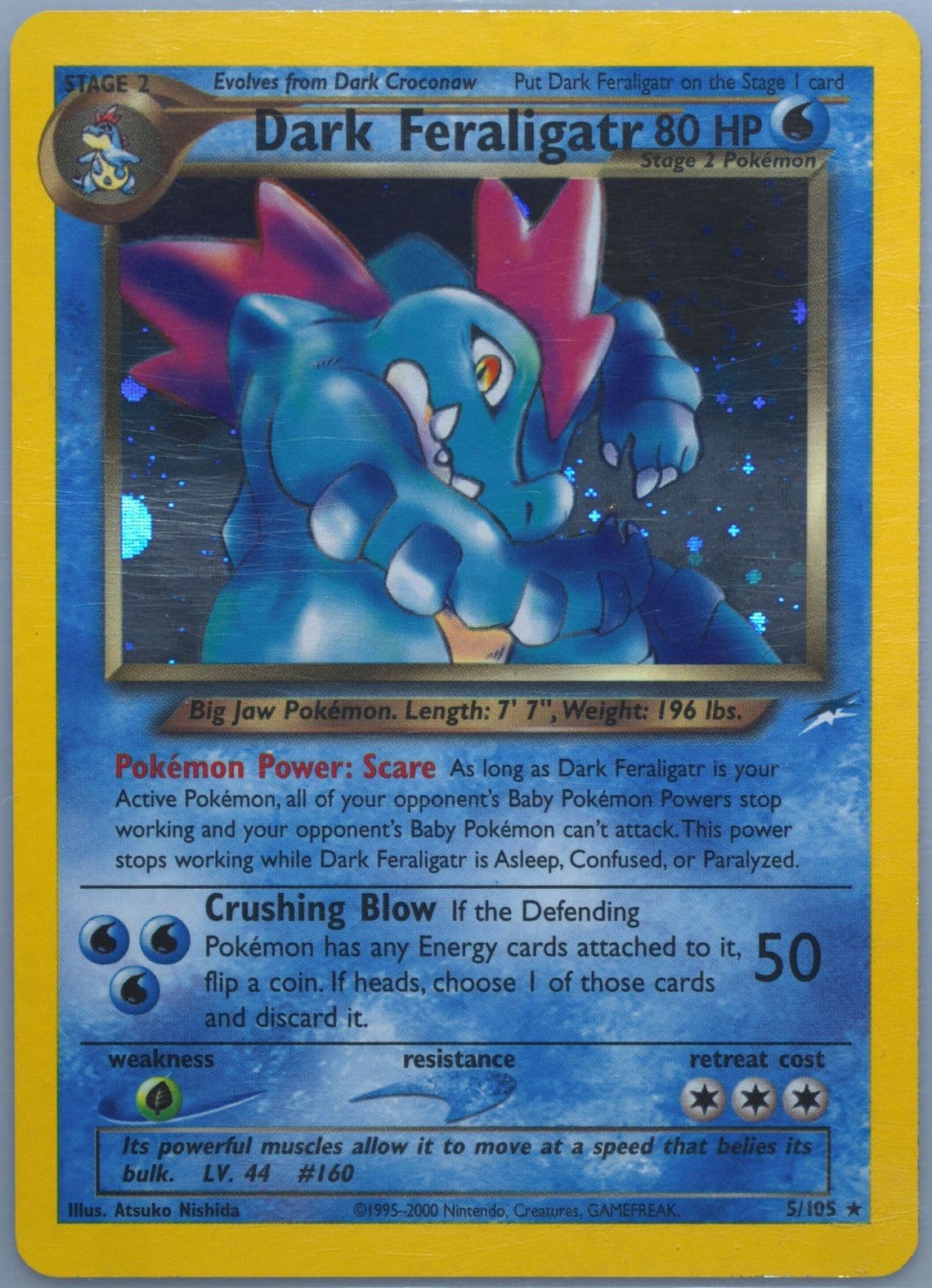Dark Feraligatr-Holo (5) 2002 Pokemon Neo Destiny