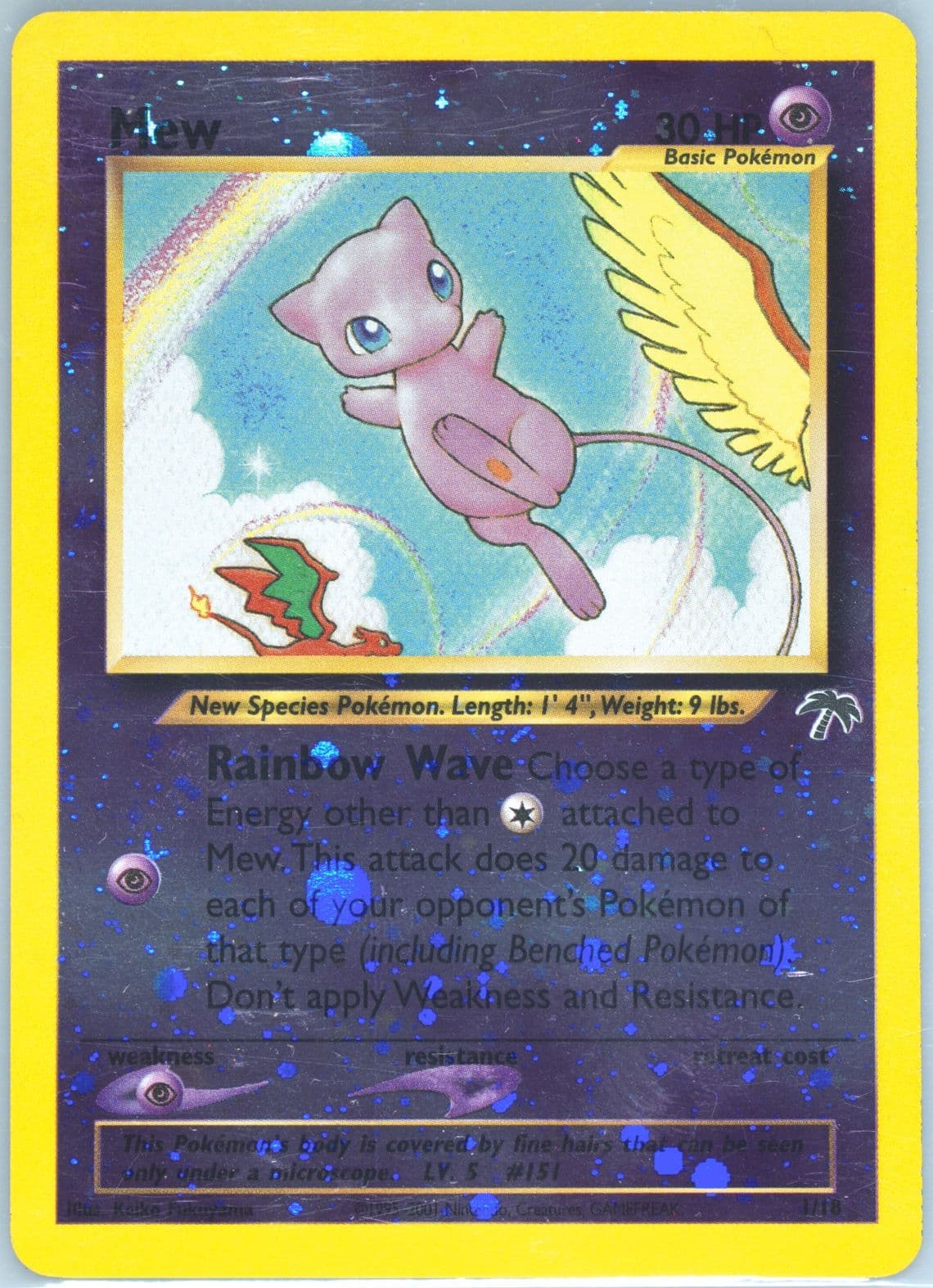 Mew-Holo (1) 2001 Pokemon Southern Islands Promo