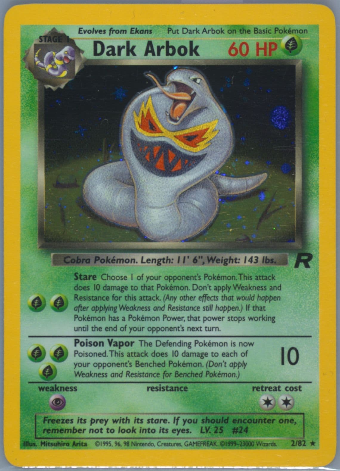 Dark Arbok-Holo (2) 2000 Pokemon Rocket