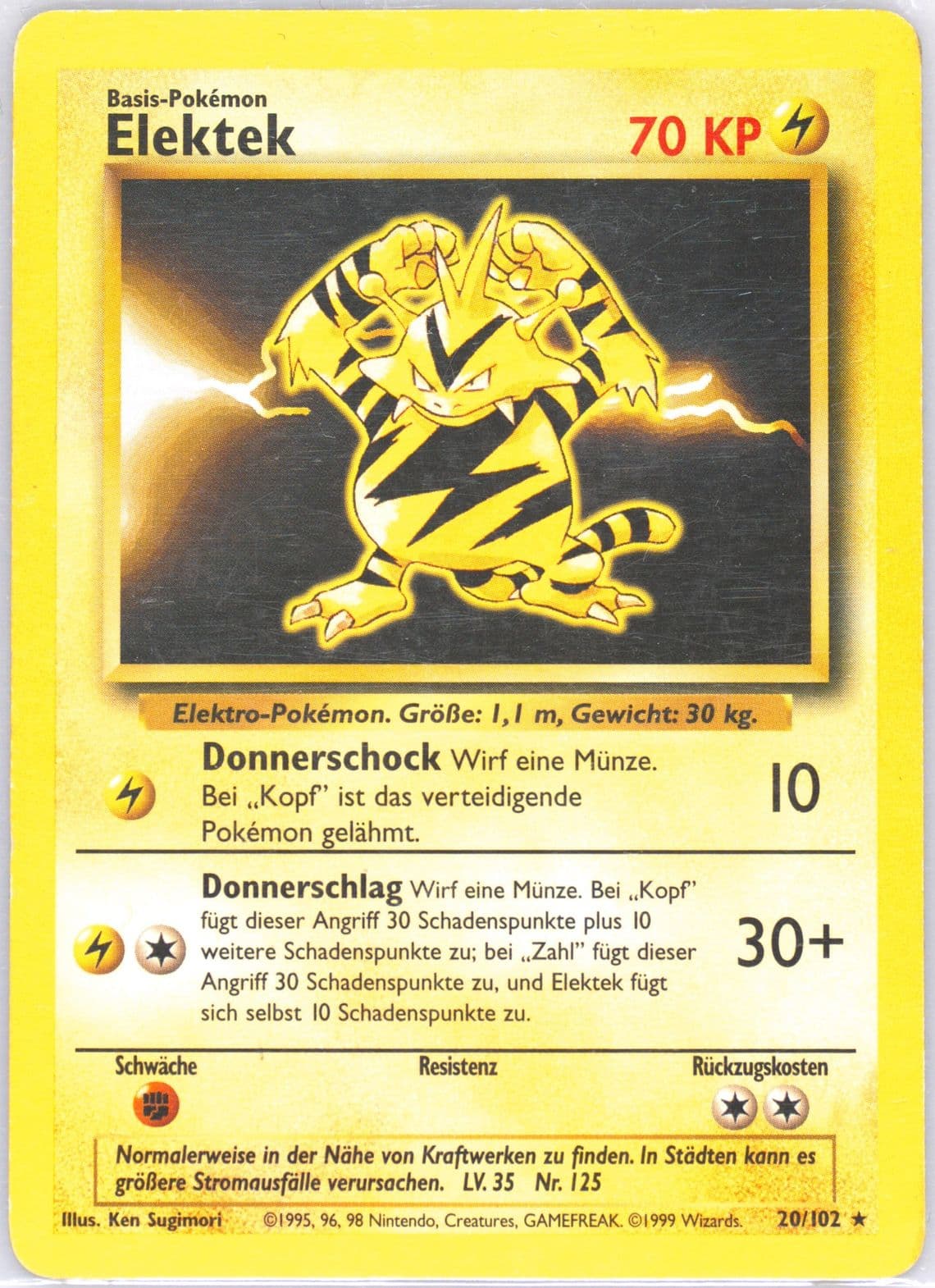 Elektek (20) 1999 Pokemon German