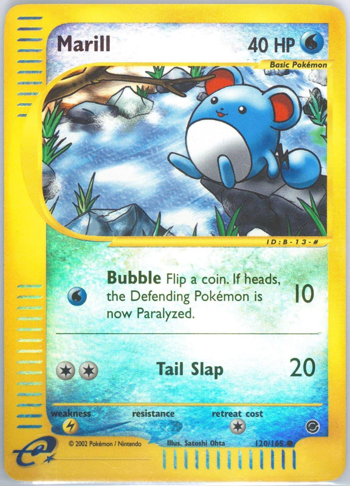Marill-Reverse Foil (120) 2002 Pokemon Expedition