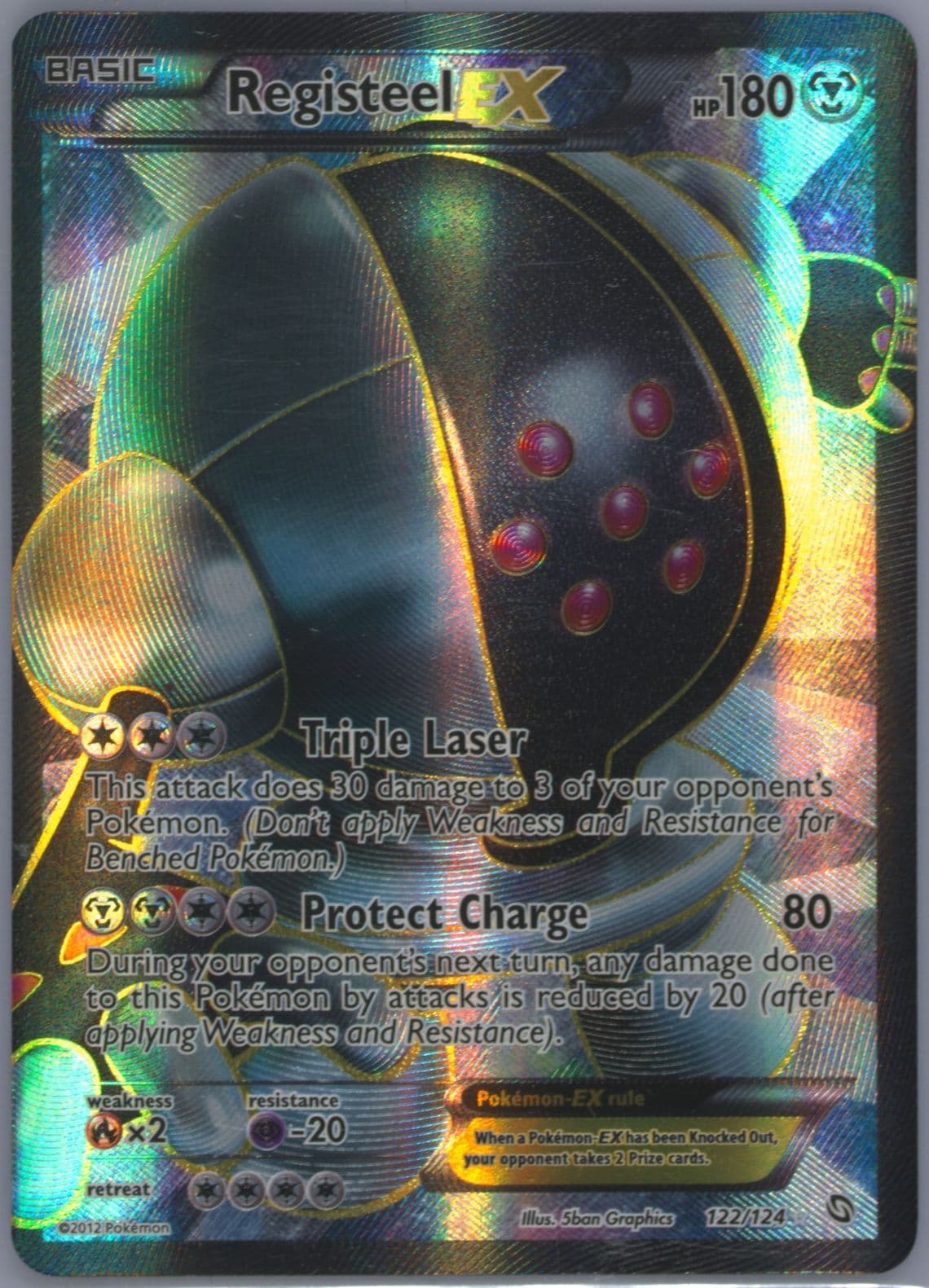 Full Art/Registeel EX (122) 2012 Pokemon Black & White Dragons Exalted