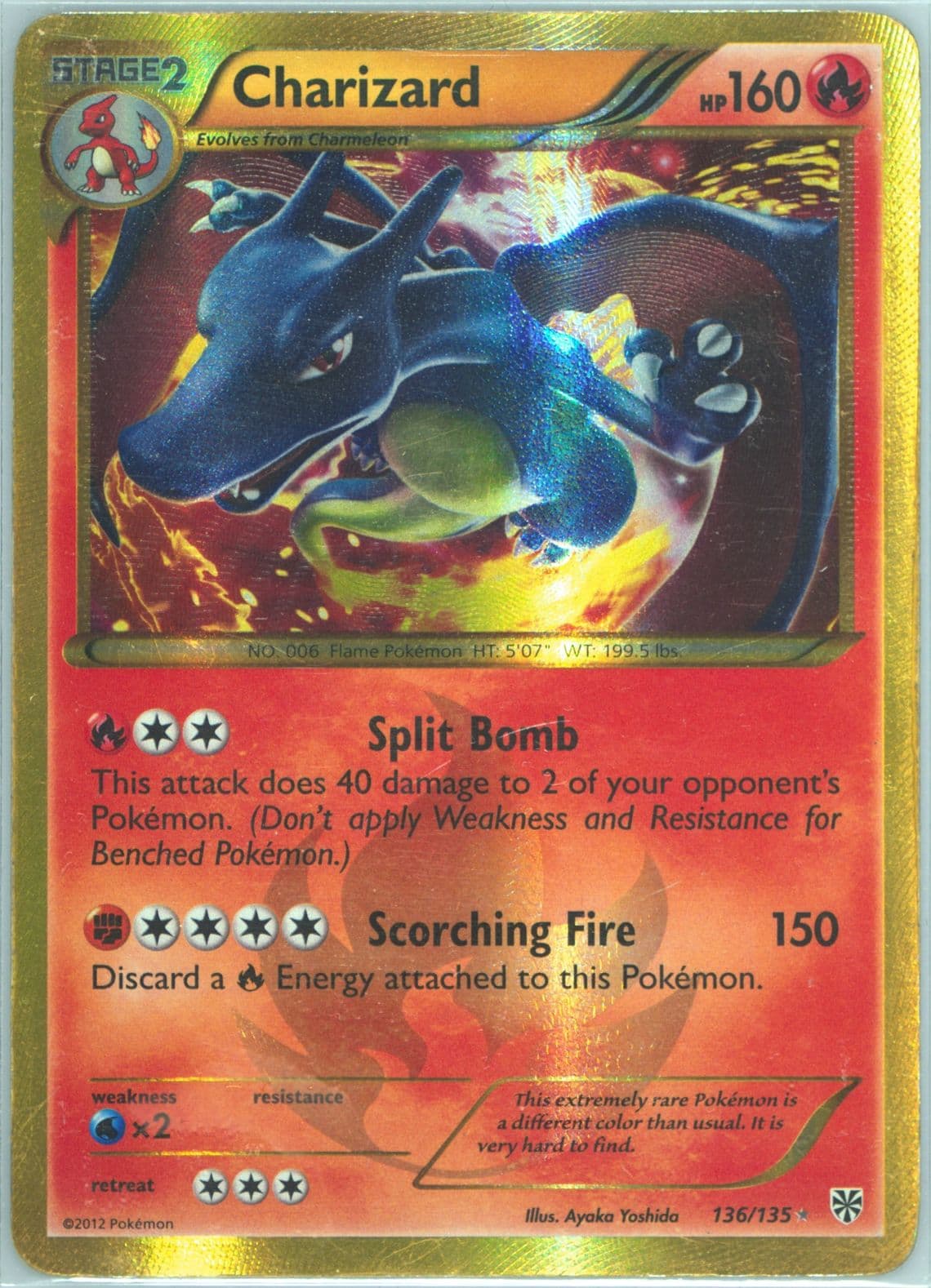 Charizard (136) 2013 Pokemon Black & White Plasma Storm