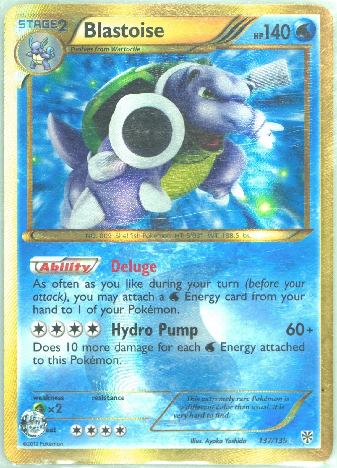 Blastoise (137) 2013 Pokemon Black & White Plasma Storm