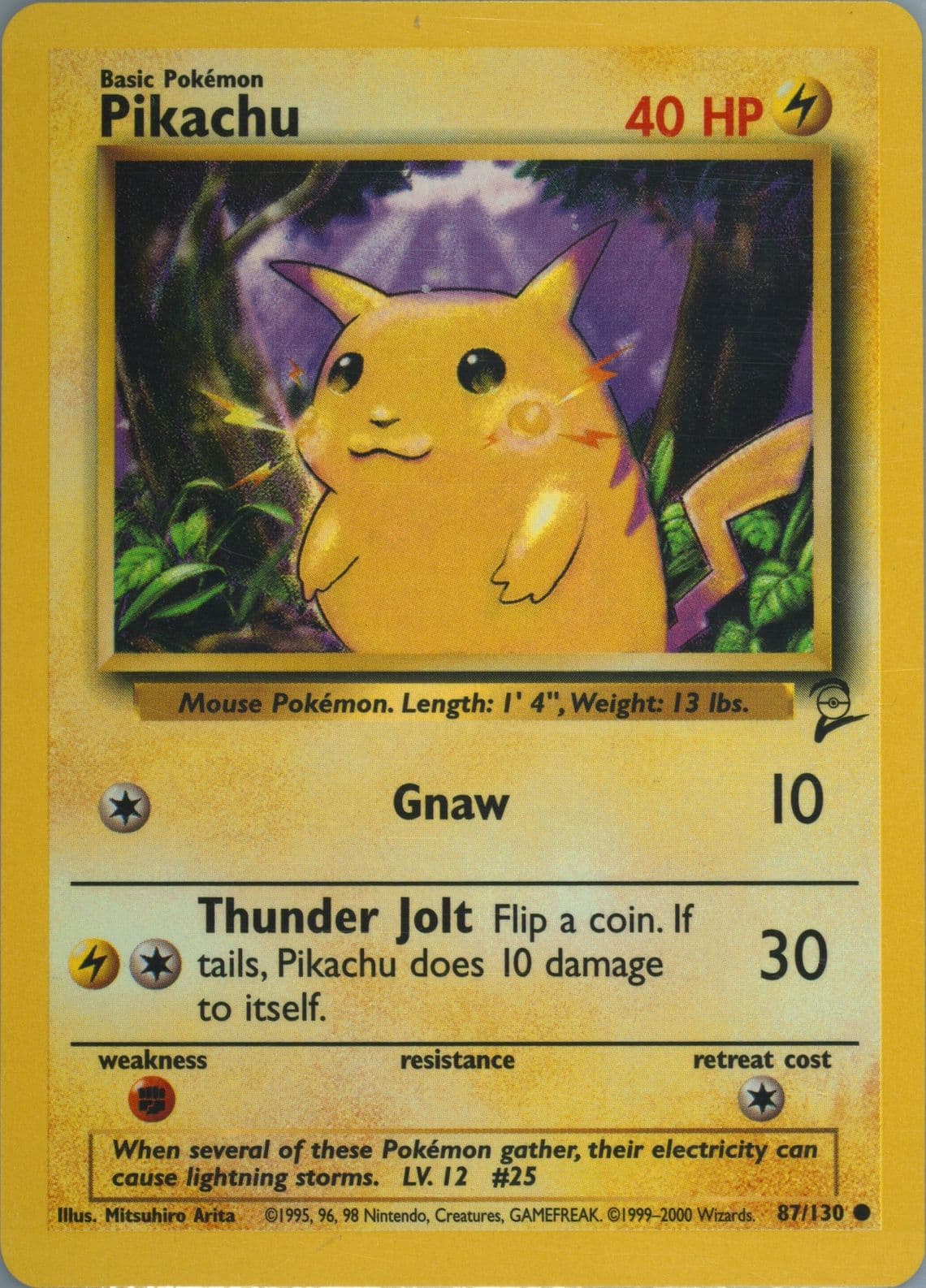 Pikachu (87) 2000 Pokemon Game Base II