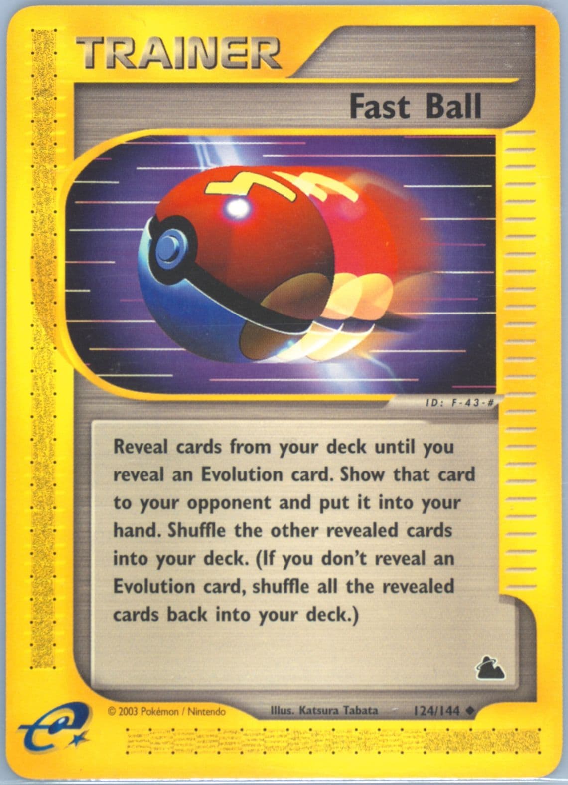 Fast Ball (124) 2003 Pokemon Skyridge
