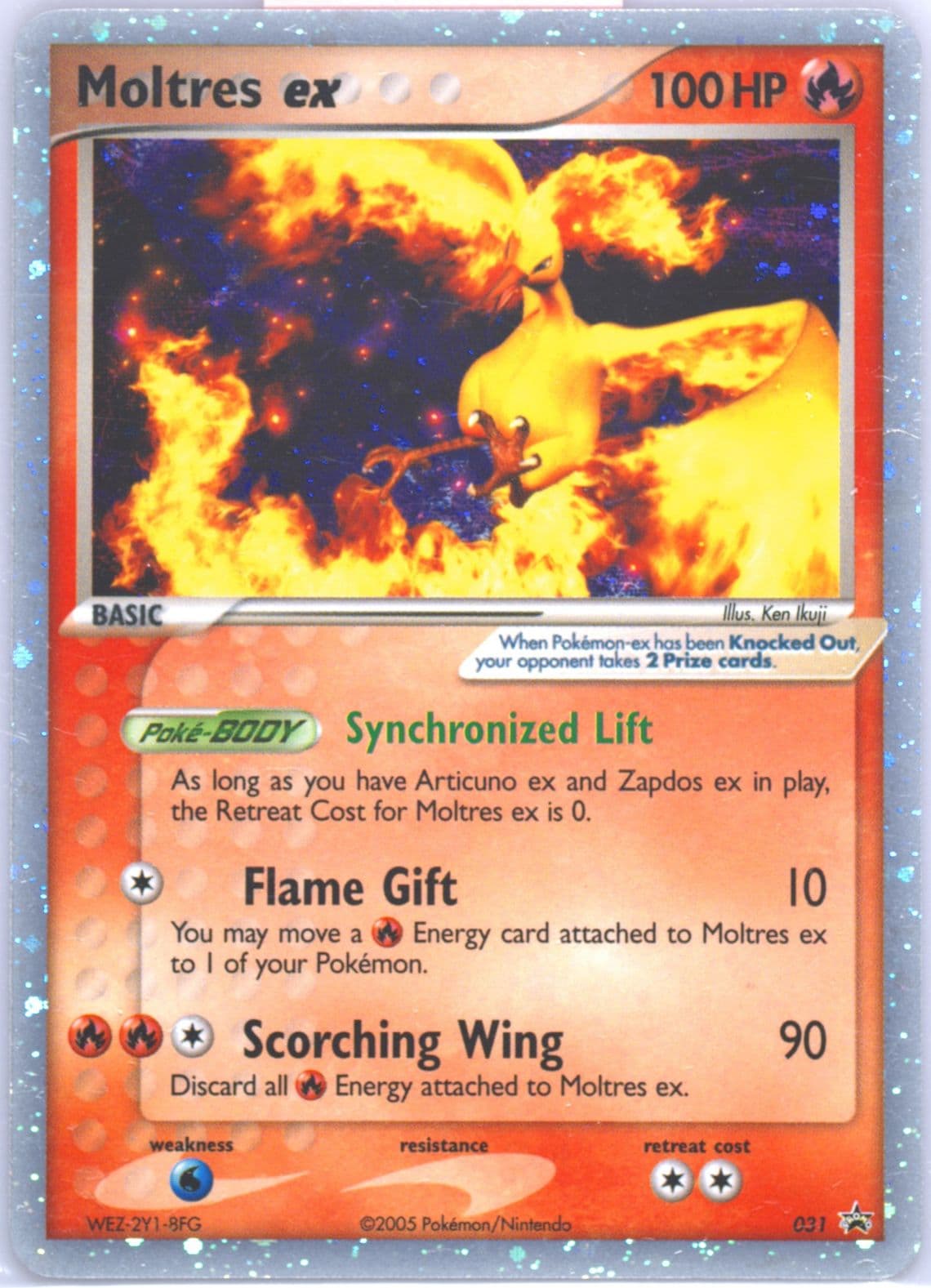 Moltres EX-Holo (031) 2005 Pokemon Black Star Promos
