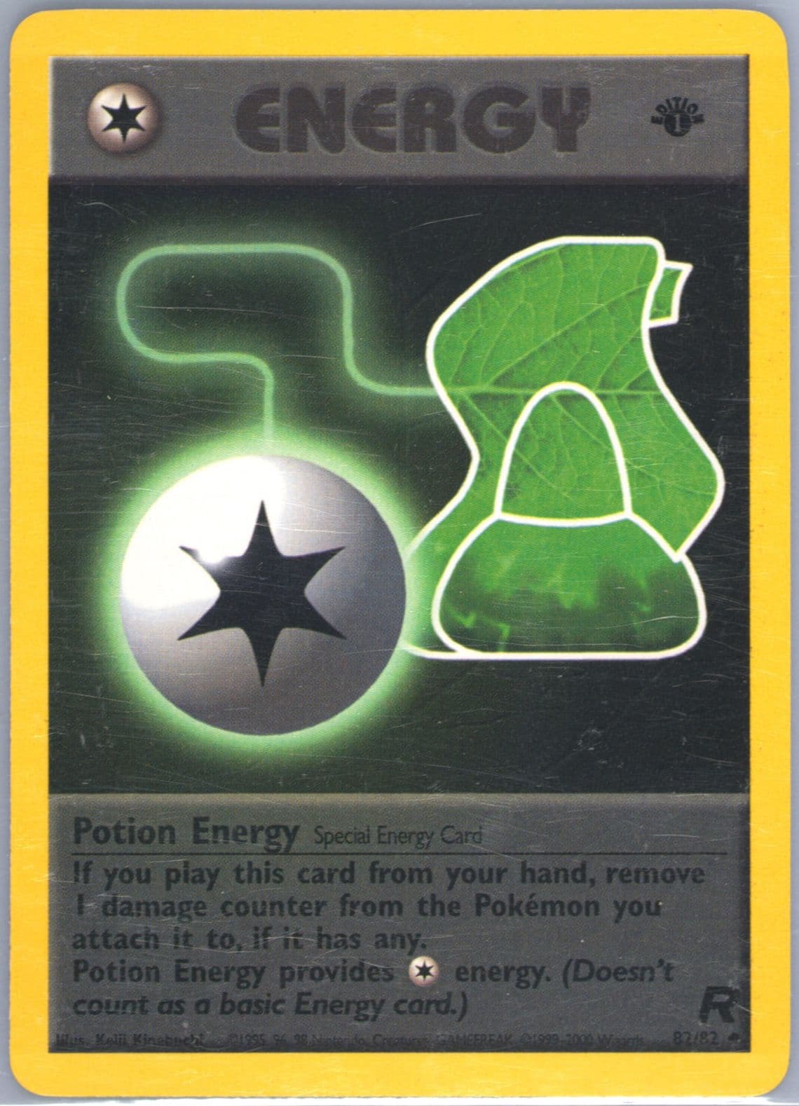 Potion Energy 1st Edition (82) 2000 Pokemon Rocket