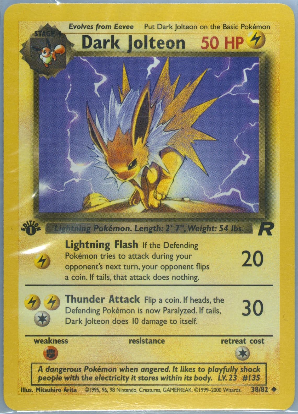 Dark Jolteon 1st Edition (38) 2000 Pokemon Rocket