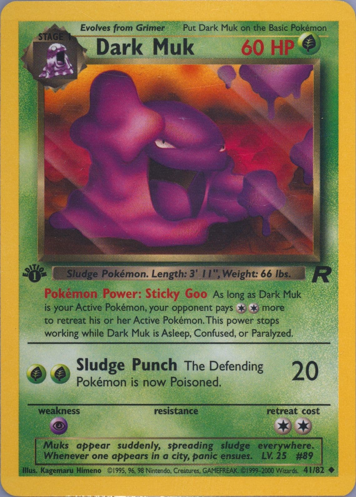 Dark Muk 1st Edition (41) 2000 Pokemon Rocket