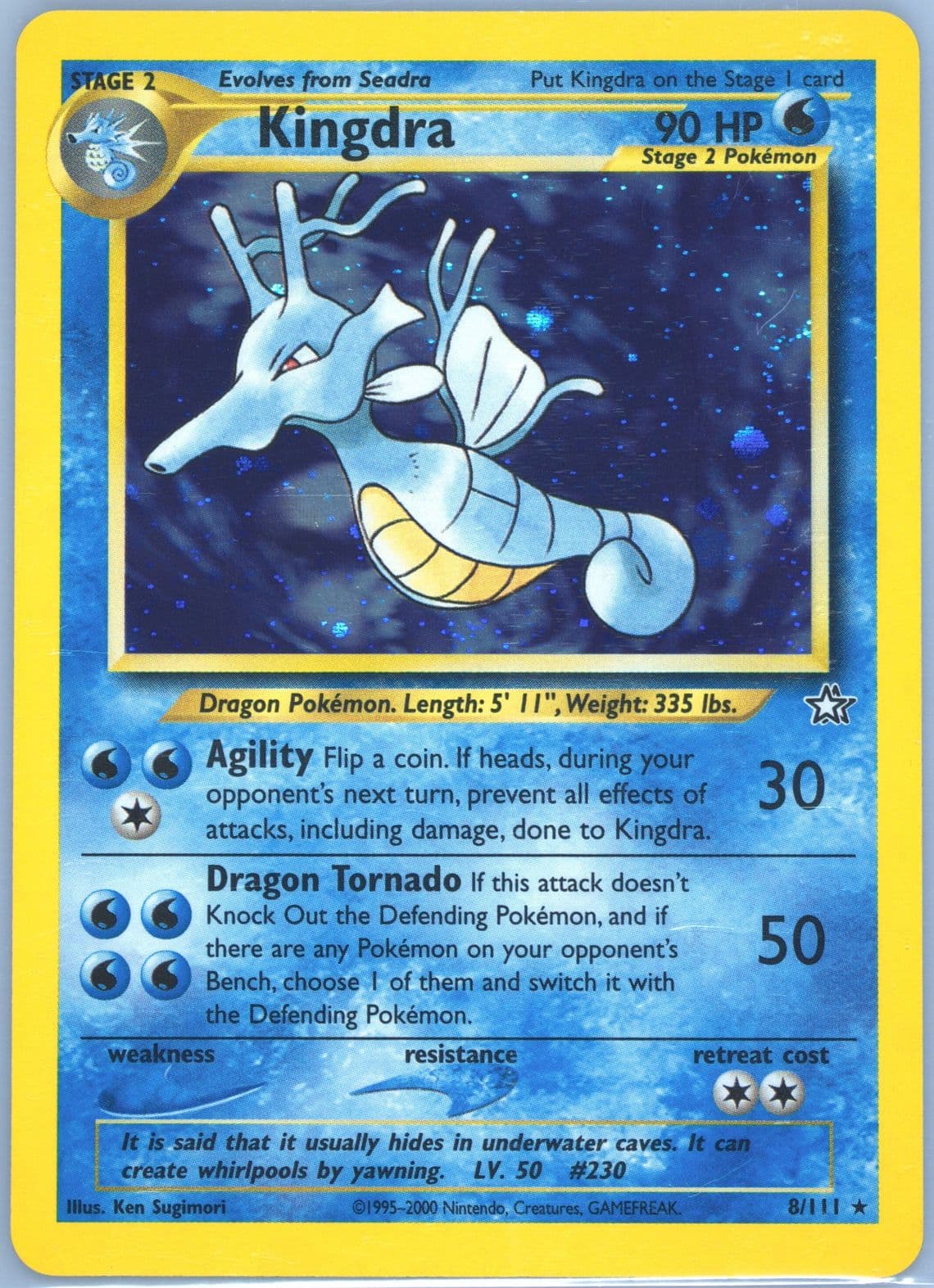 Kingdra-Holo (8) 2000 Pokemon Neo Genesis