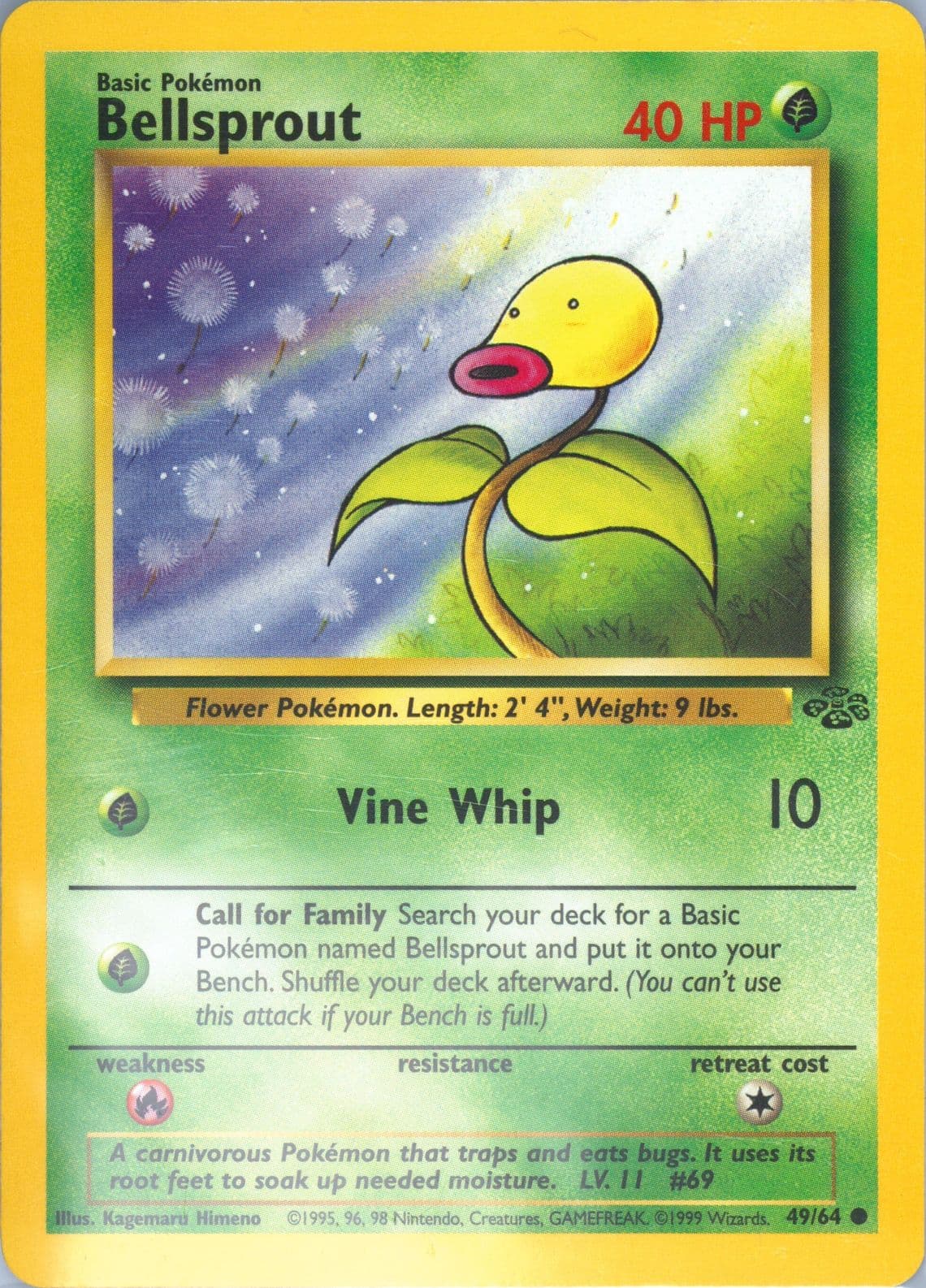 Bellsprout (49) 1999 Pokemon Jungle