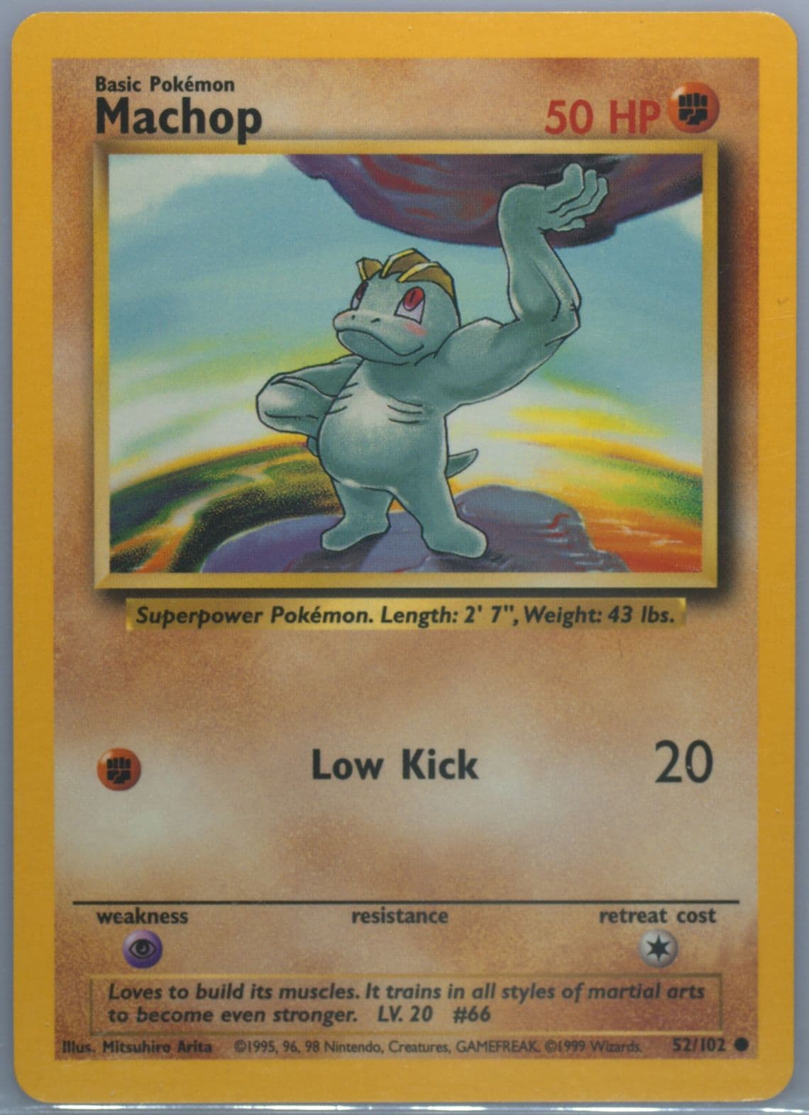 Machop Trainer Deck A (52) 1999 Pokemon Game