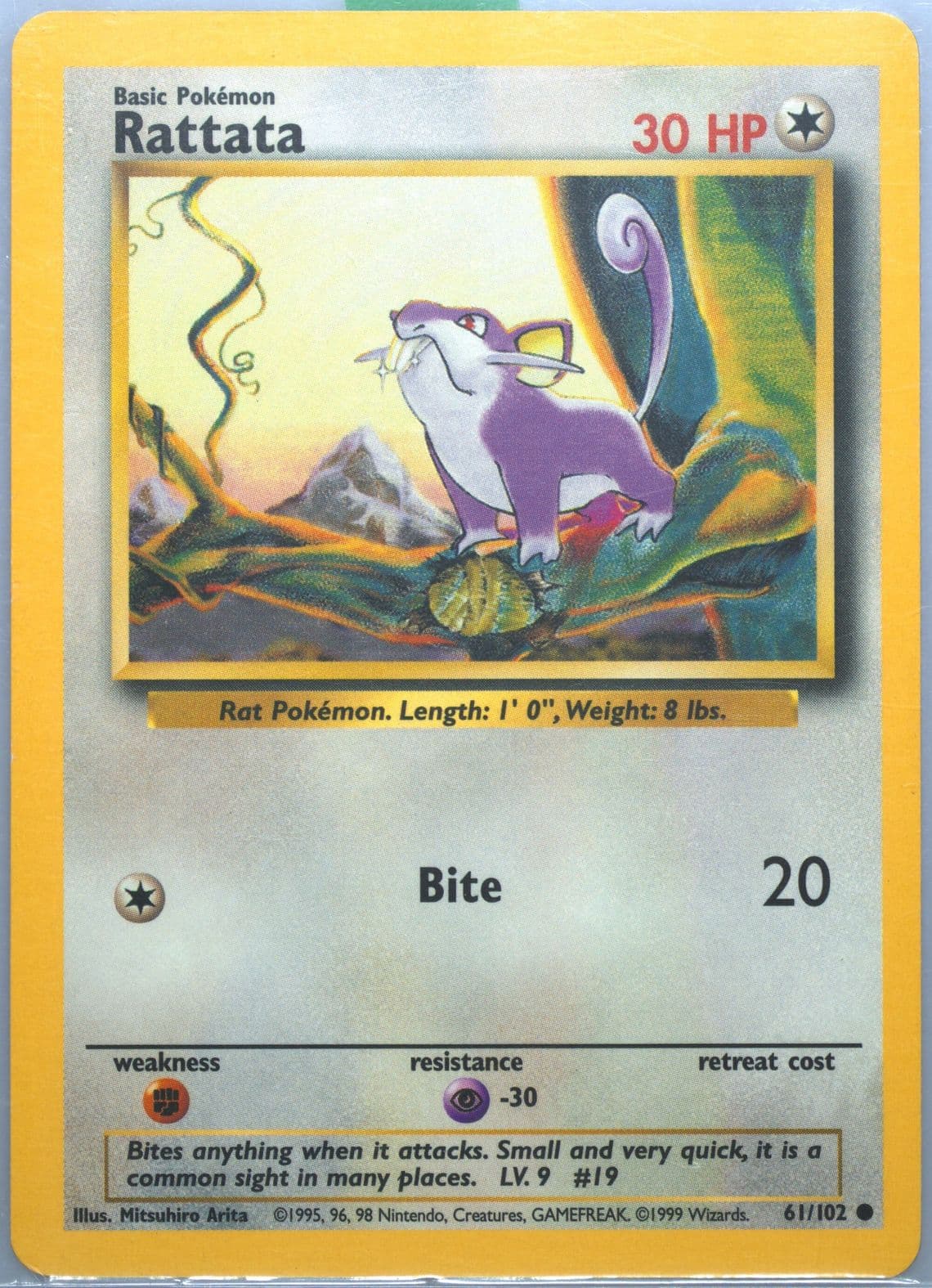 Rattata Trainer Deck A (61) 1999 Pokemon Game