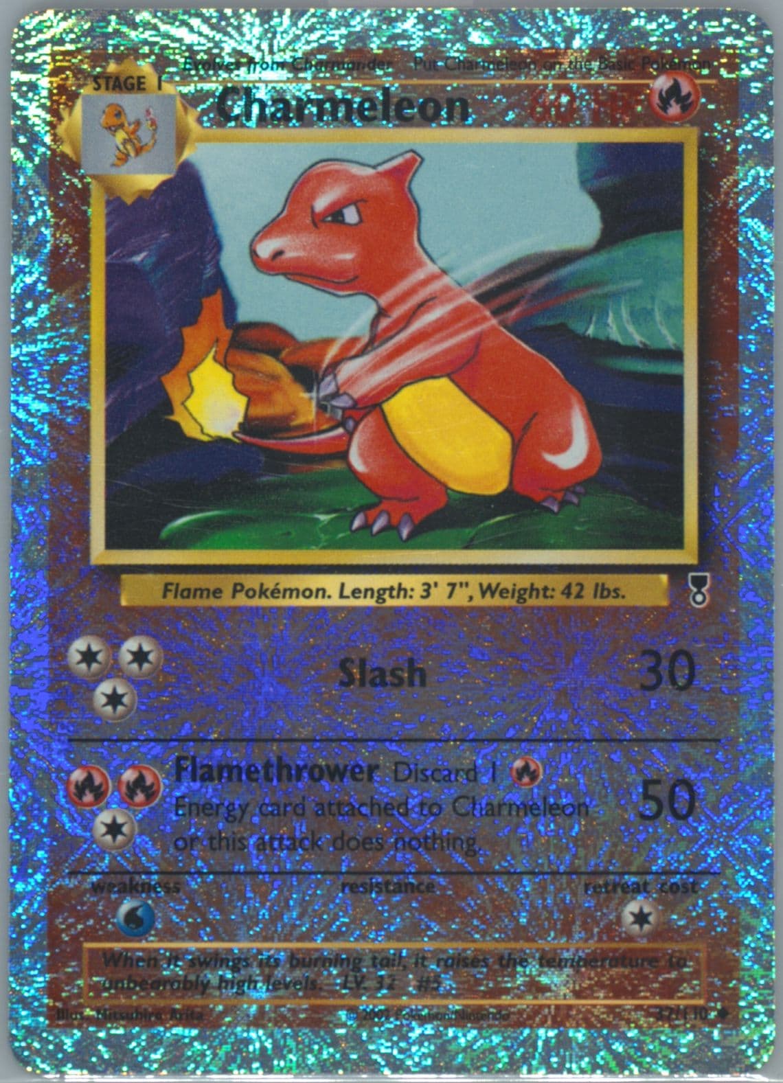 Charmeleon-Reverse Foil (37) 2002 Pokemon Legendary Collection
