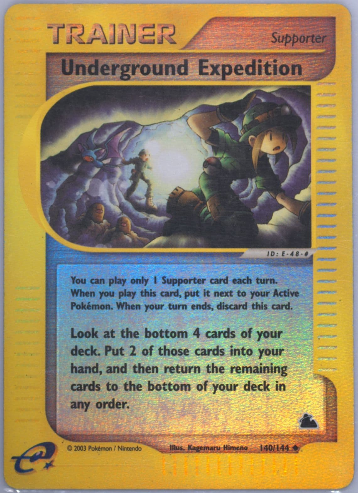 Underground Expedition-Reverse Foil (140) 2003 Pokemon Skyridge