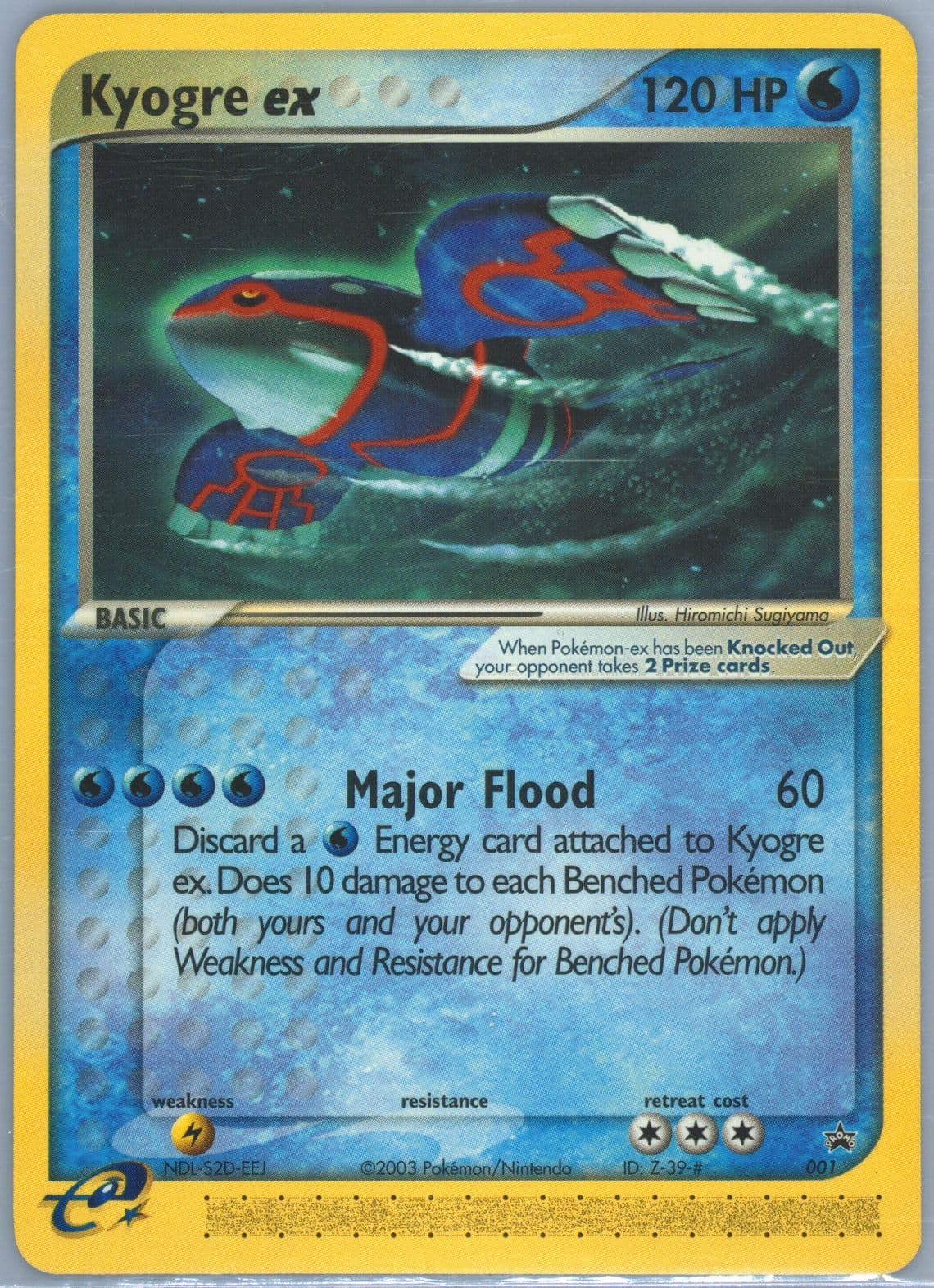 Kyogre EX (001) 2003 Pokemon Black Star Promo