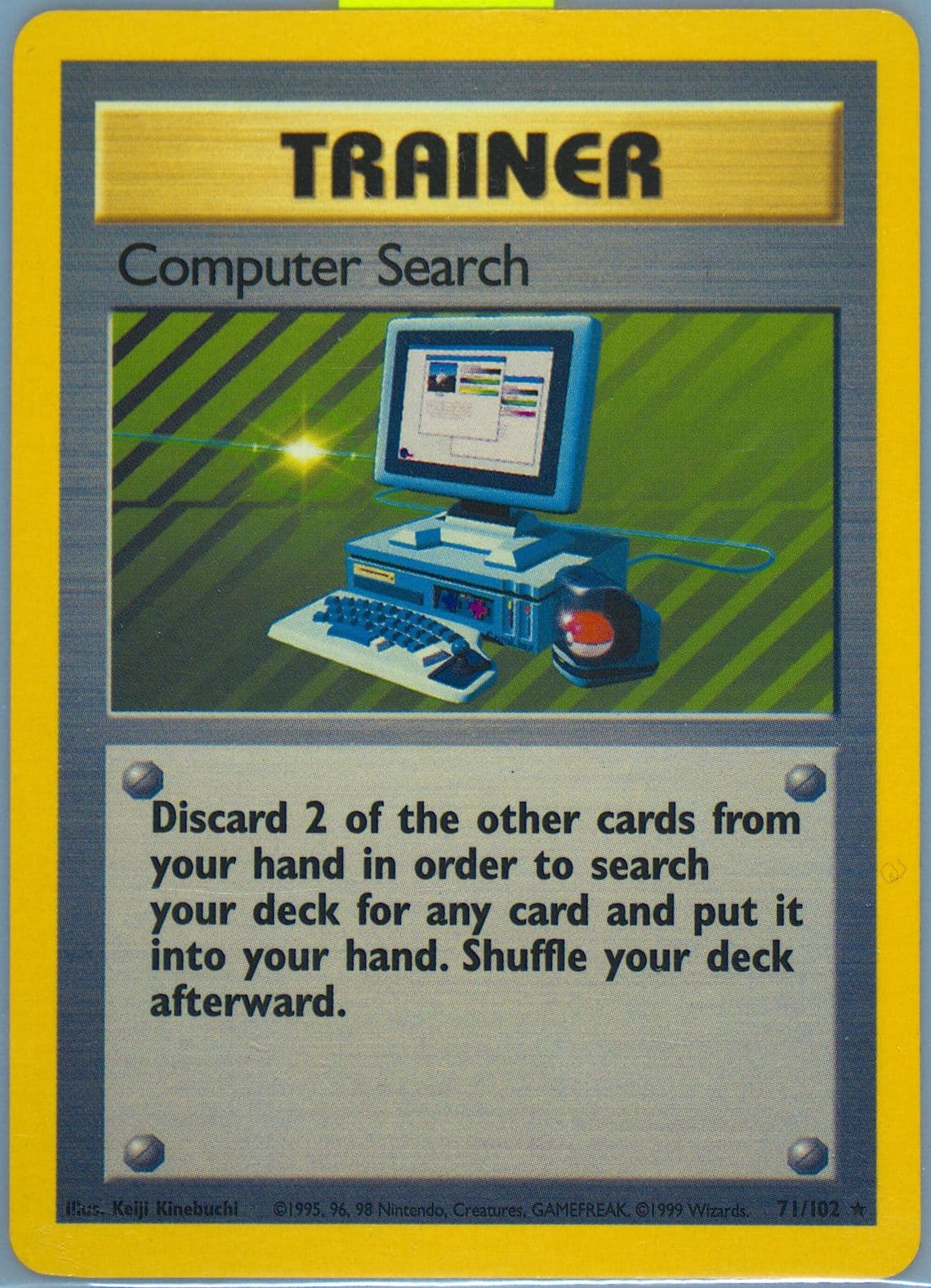 Computer Search Trainer Deck B (71) 1999 Pokemon Game