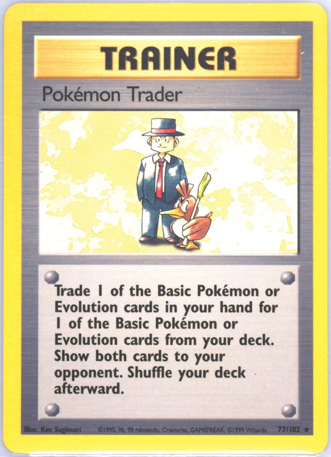 Pokemon Trader Trainer Deck B (77) 1999 Pokemon Game