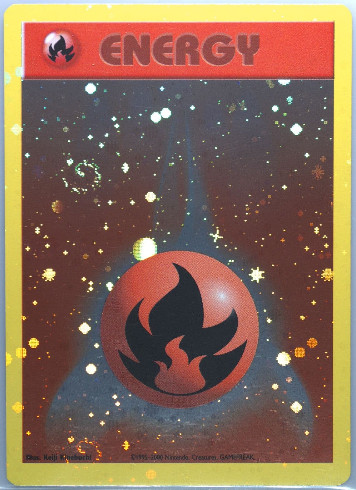 Fire Energy-Holo 2002 Pokemon League Energize Your Game Cycle