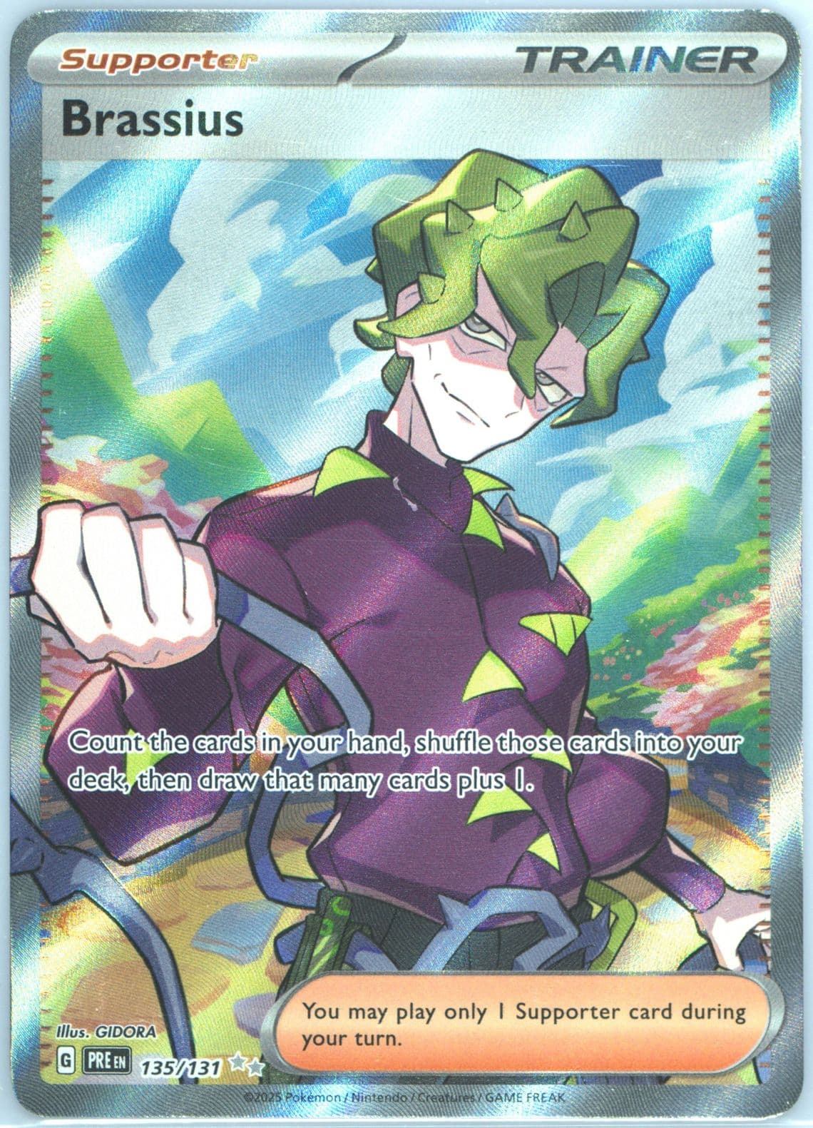 Brassius Ultra Rare (135) 2025 Pokemon Pre EN-Prismatic Evolutions