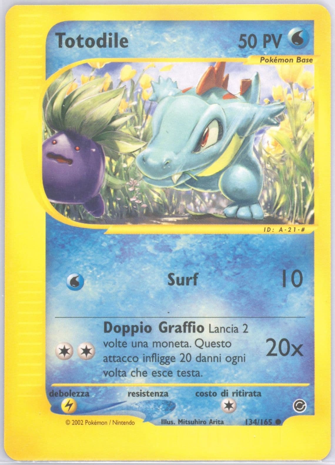 Totodile Italian (134) 2002 Pokemon Expedition